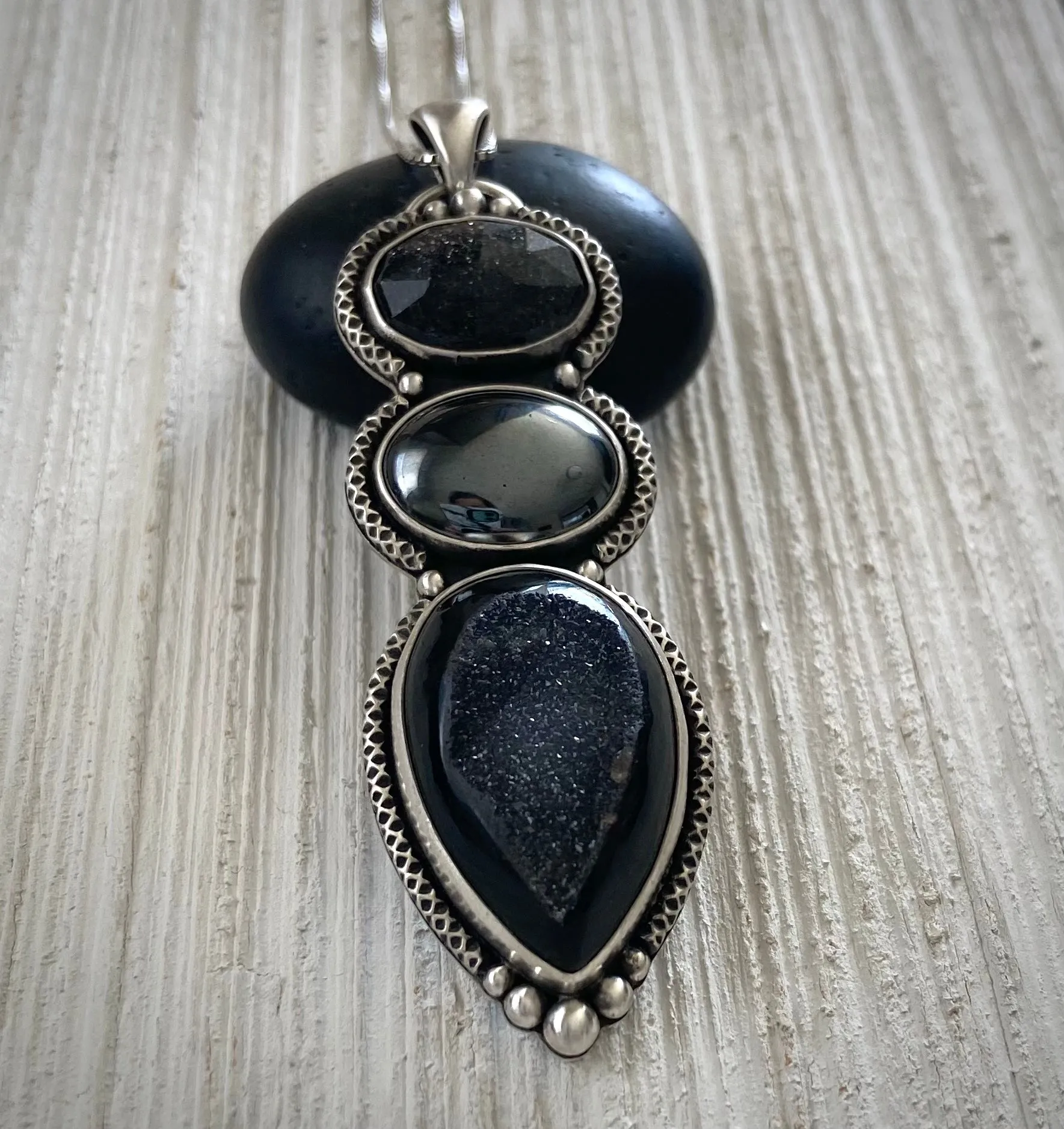 Triple Stoned Pendant