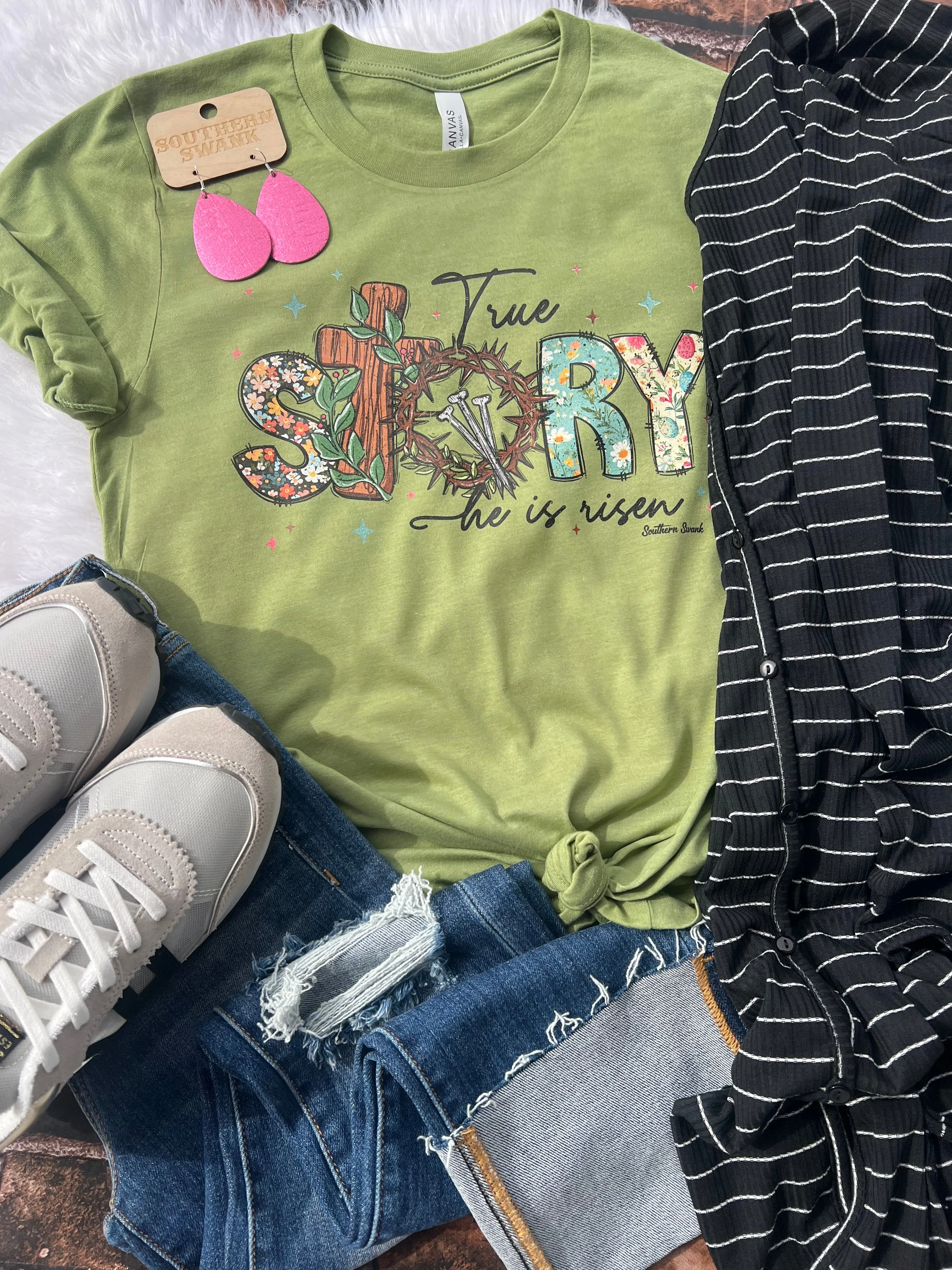 True Story- He Is Risen Tee