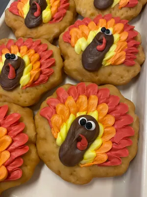 Turkey Raised Decorated Donut