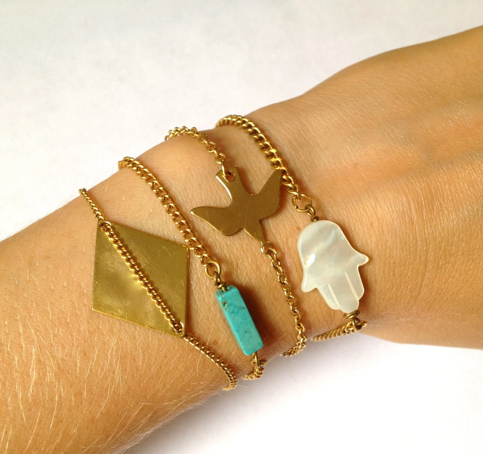 Turquoise Bar Bracelet