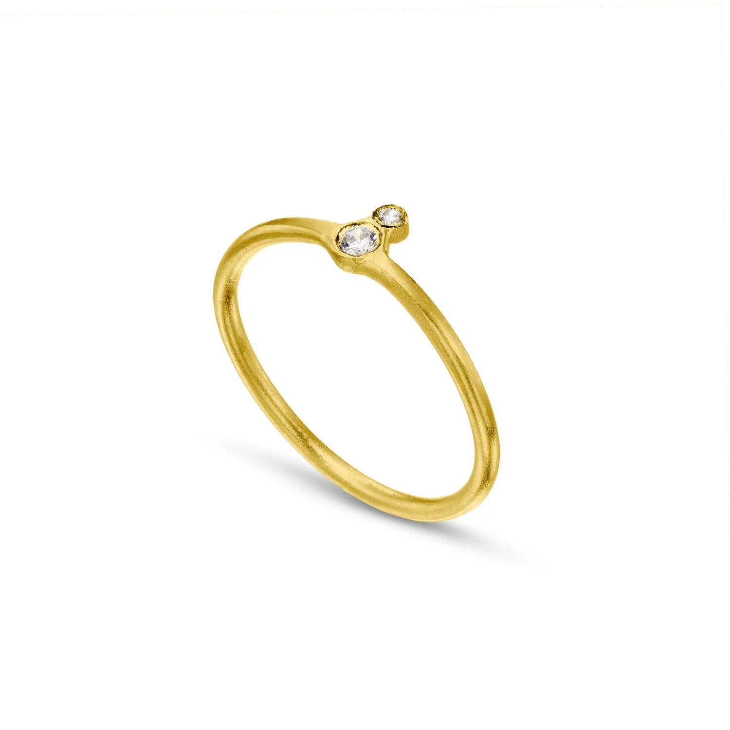 Unique engagement ring for women,  delicate wedding ring set, 14k gold engagement ring set, delicate diamond ring, thin gold rings set
