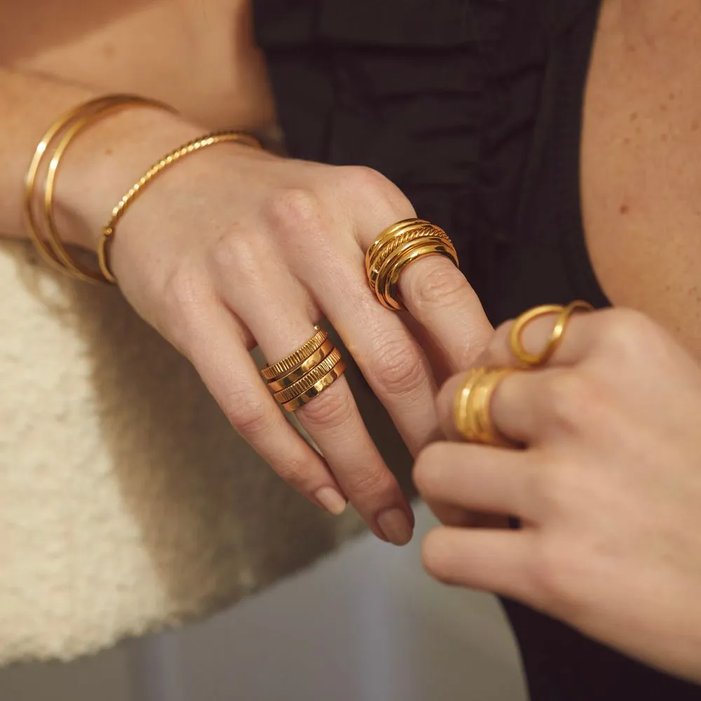Uzi Spinner Statement Ring