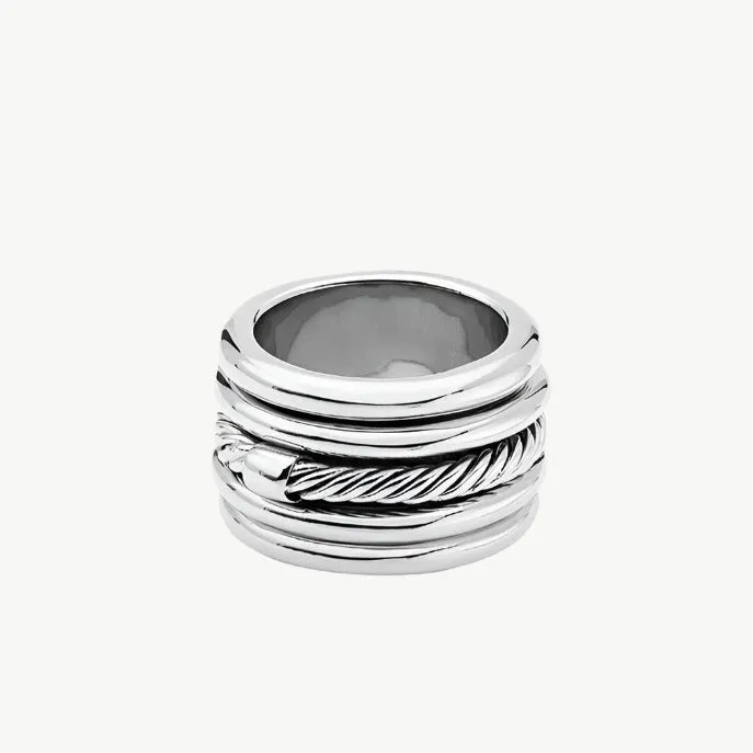 Uzi Spinner Statement Ring