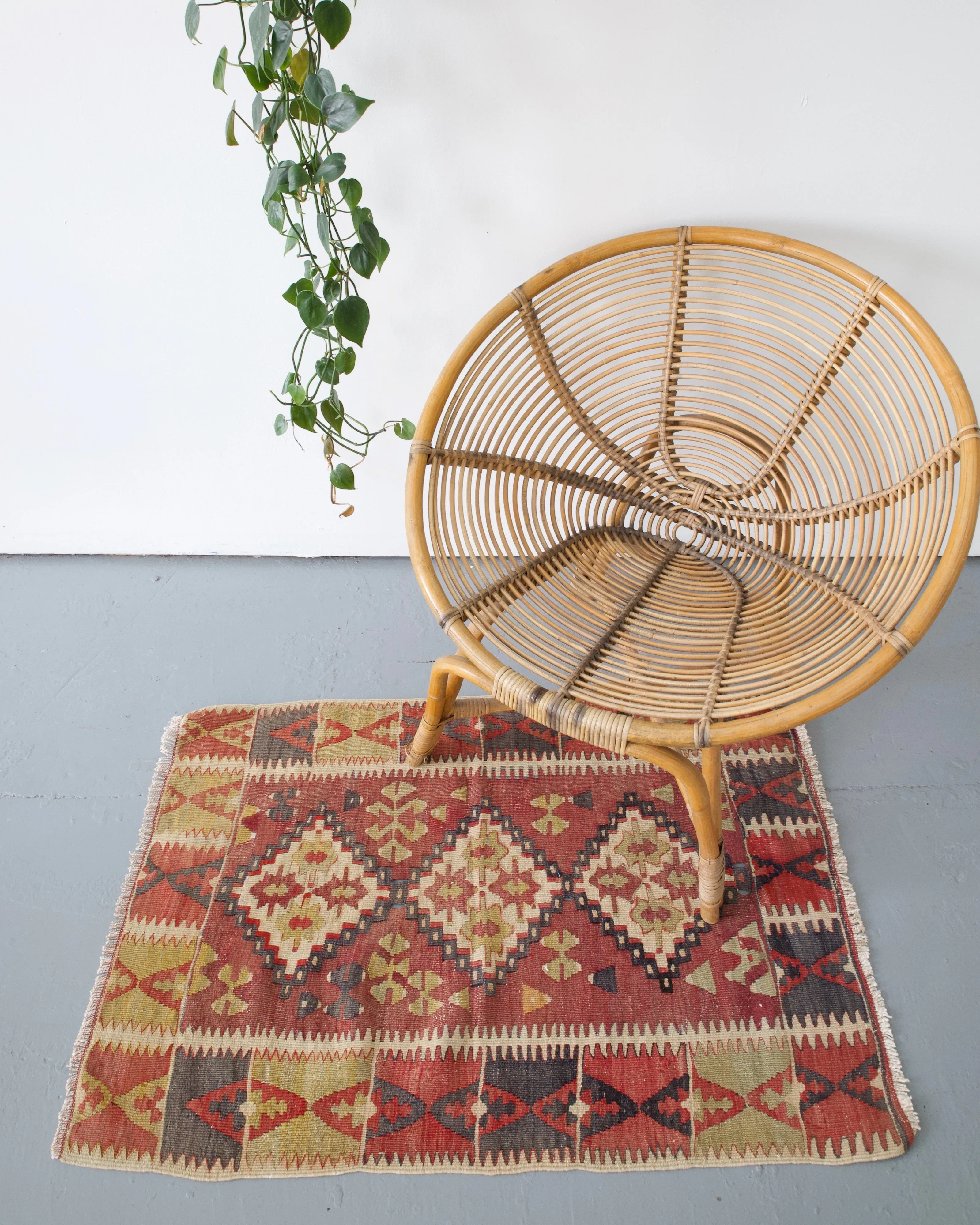 Vintage Mini Turkish Kilim Rug
