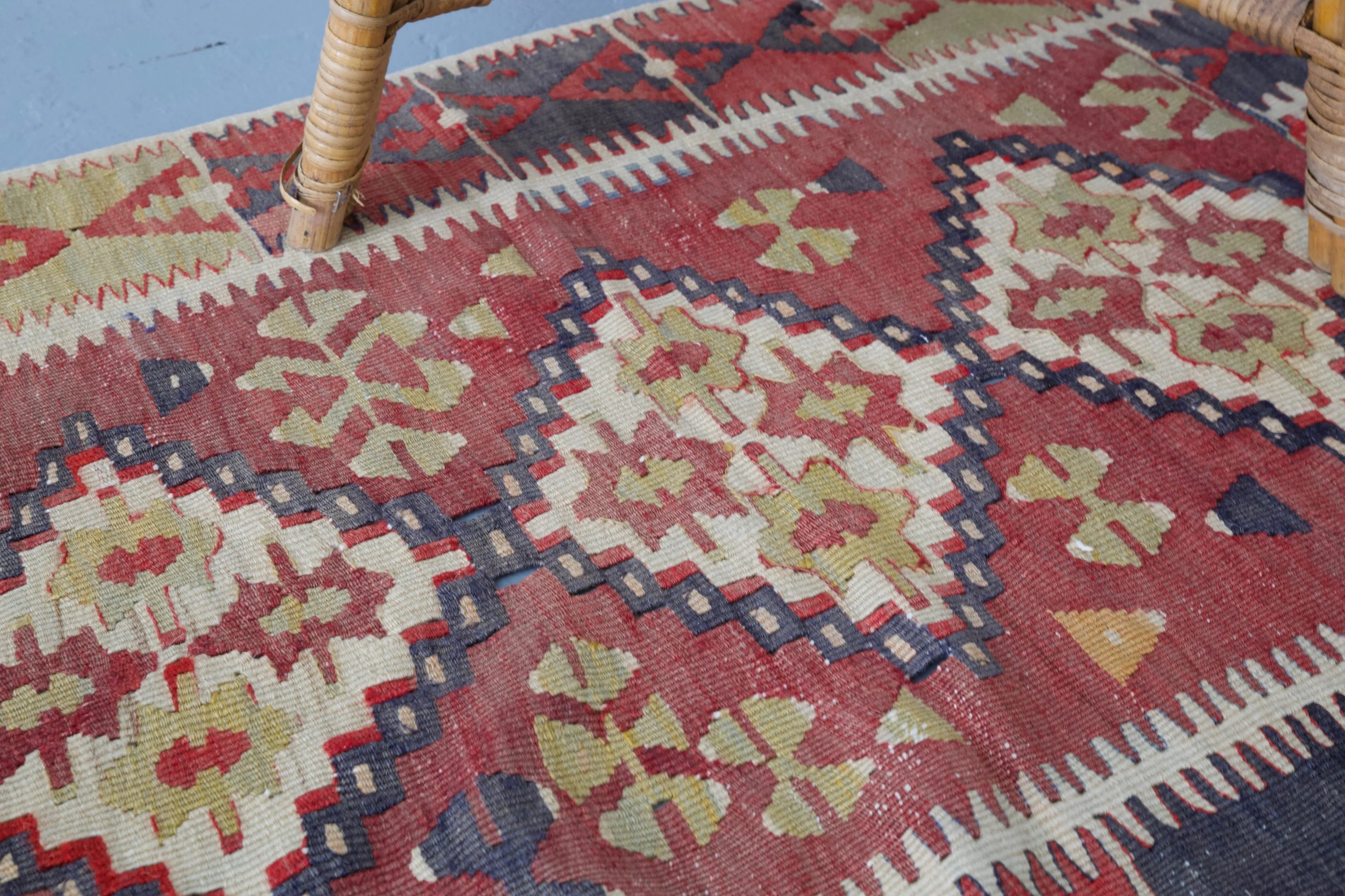 Vintage Mini Turkish Kilim Rug