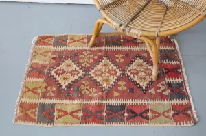 Vintage Mini Turkish Kilim Rug