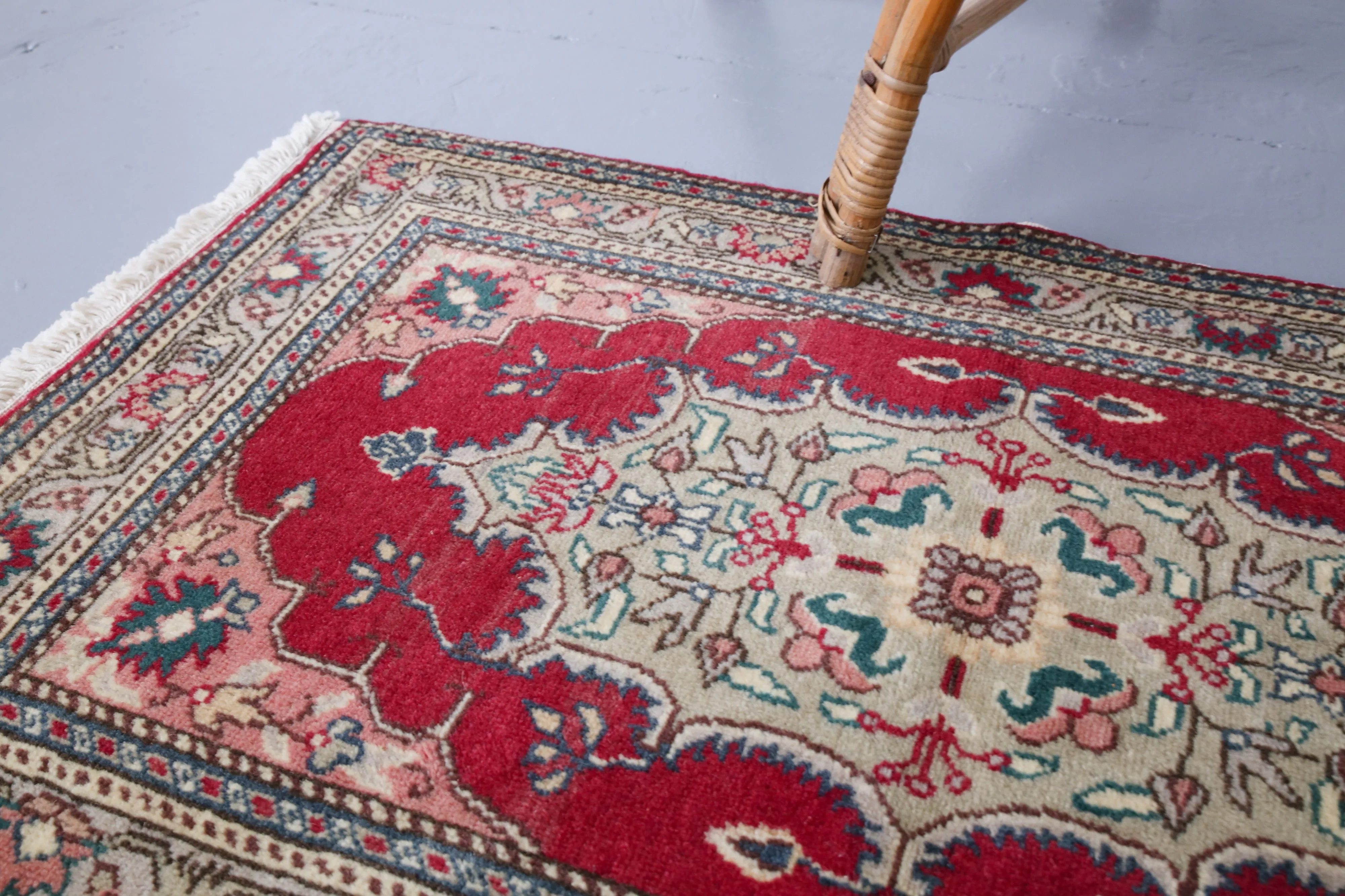 Vintage Mini Turkish Rug 2ftx3.5ft