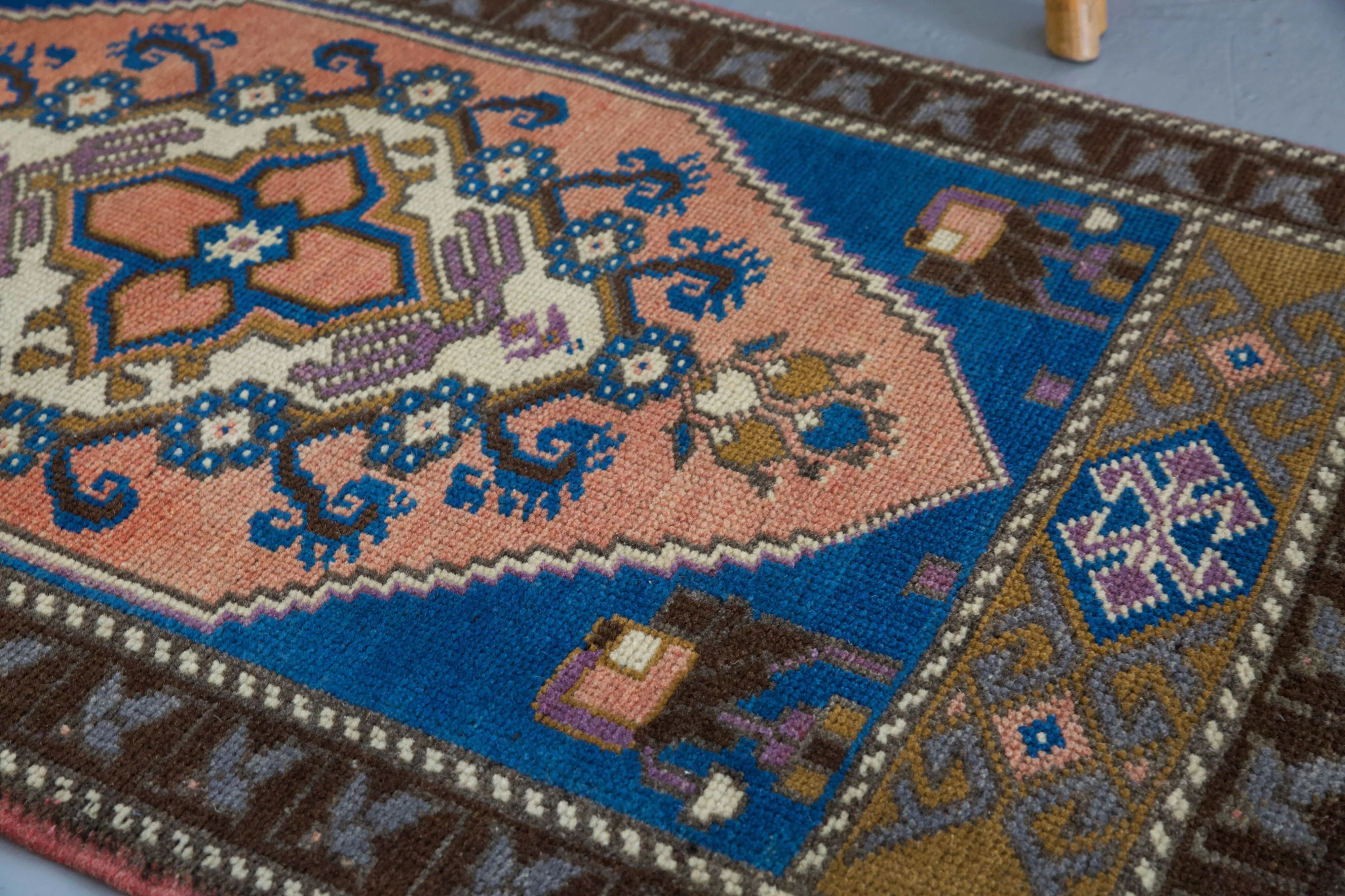 Vintage Mini Turkish Rug