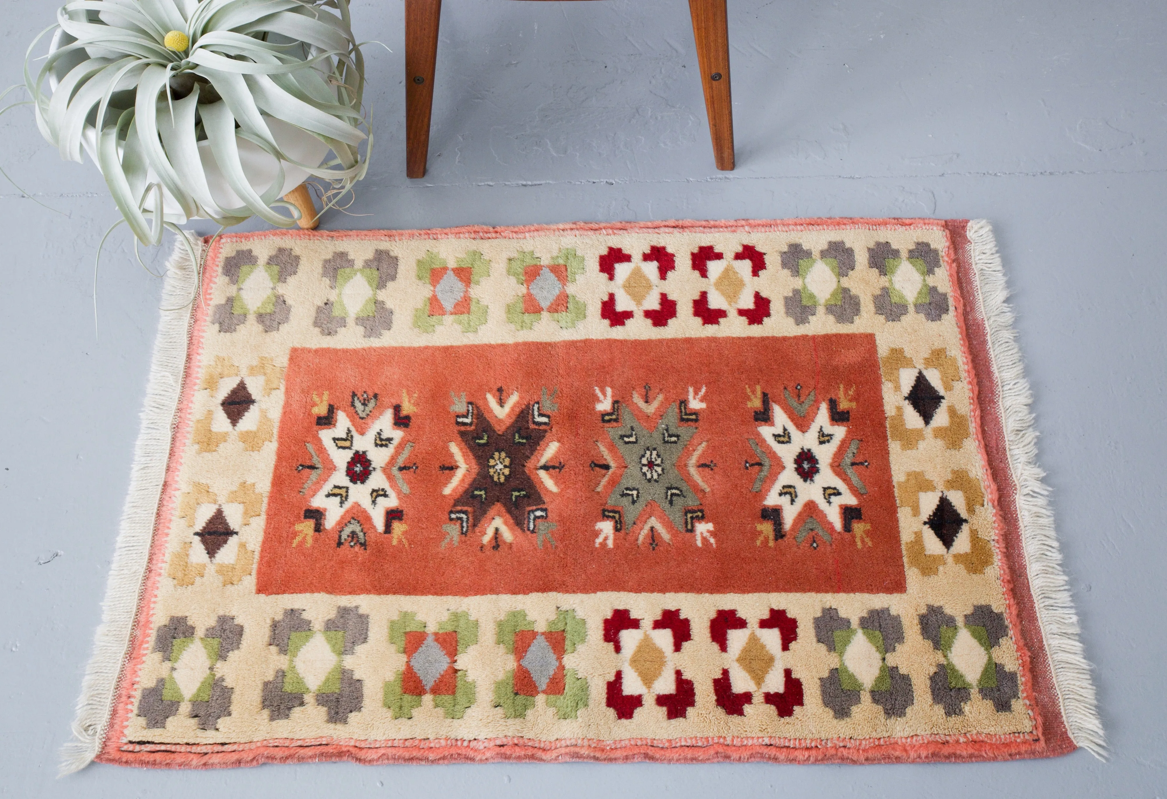 Vintage Mini Turkish Rug