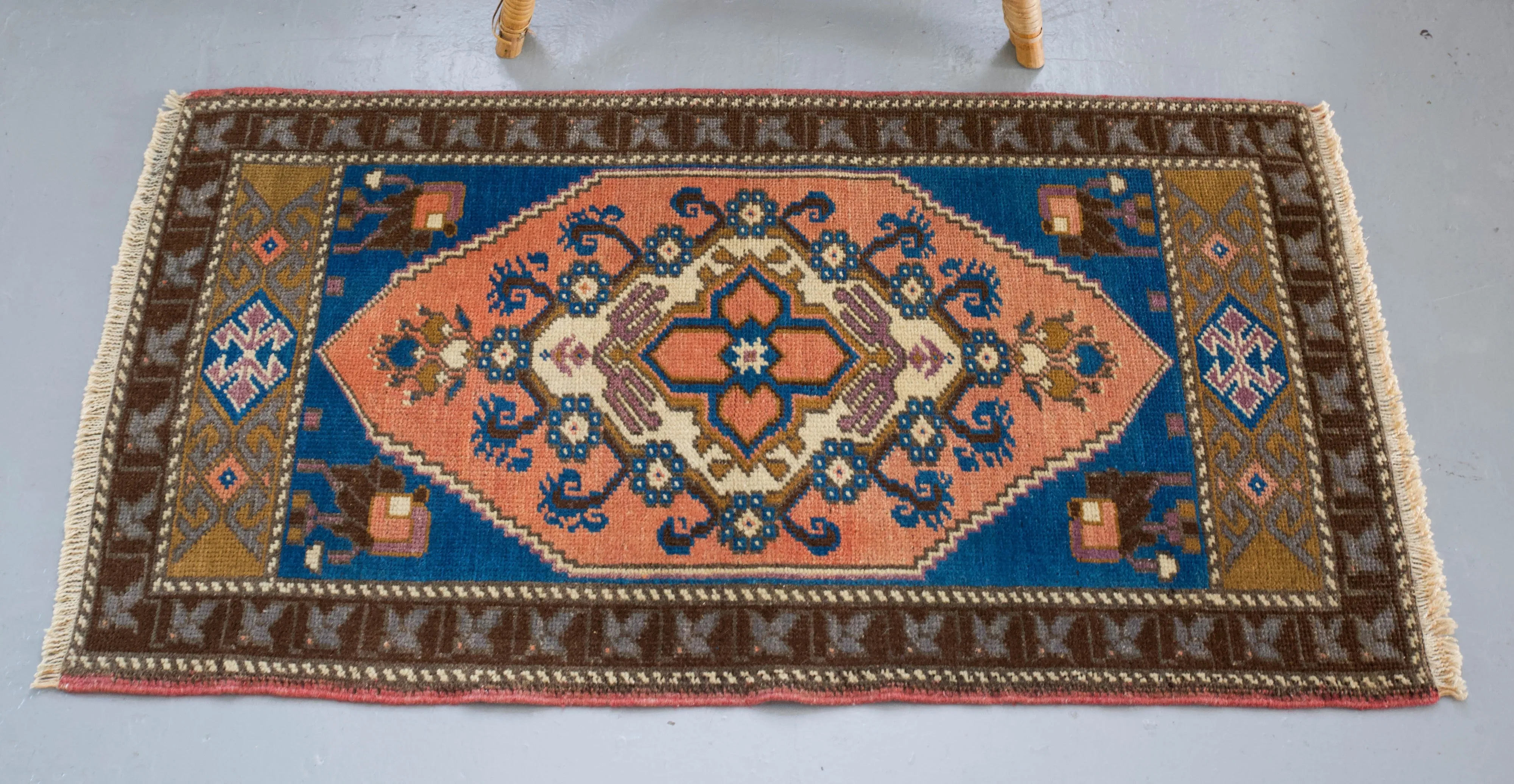 Vintage Mini Turkish Rug