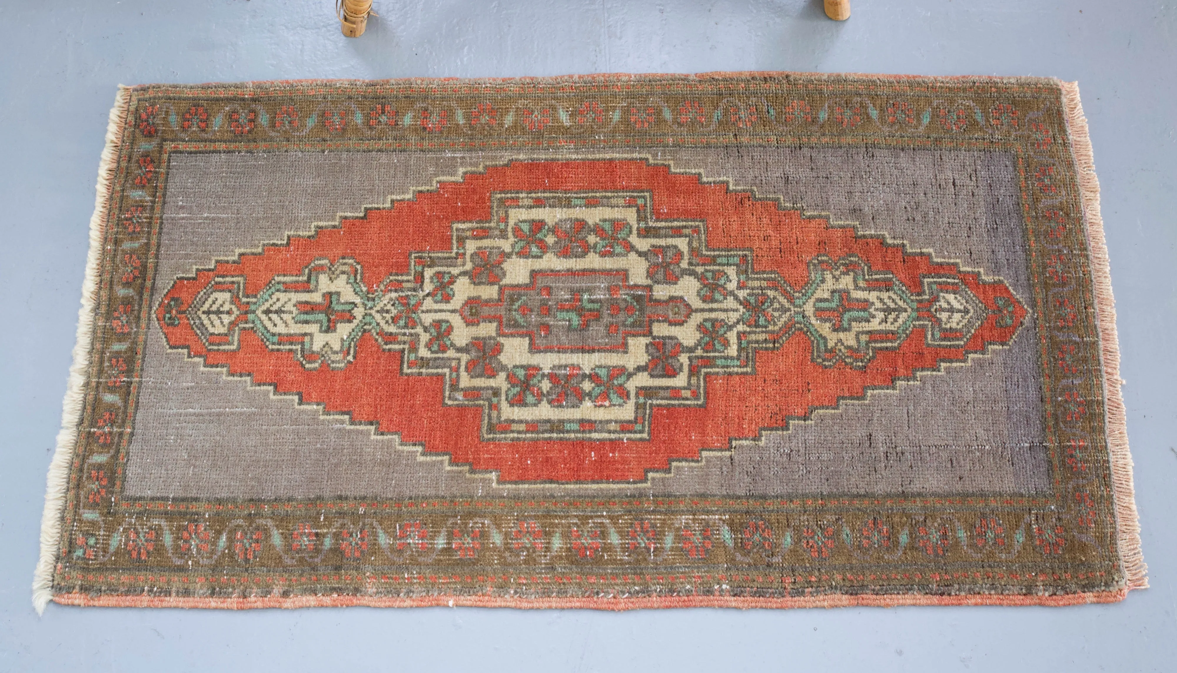 Vintage Mini Turkish Rug