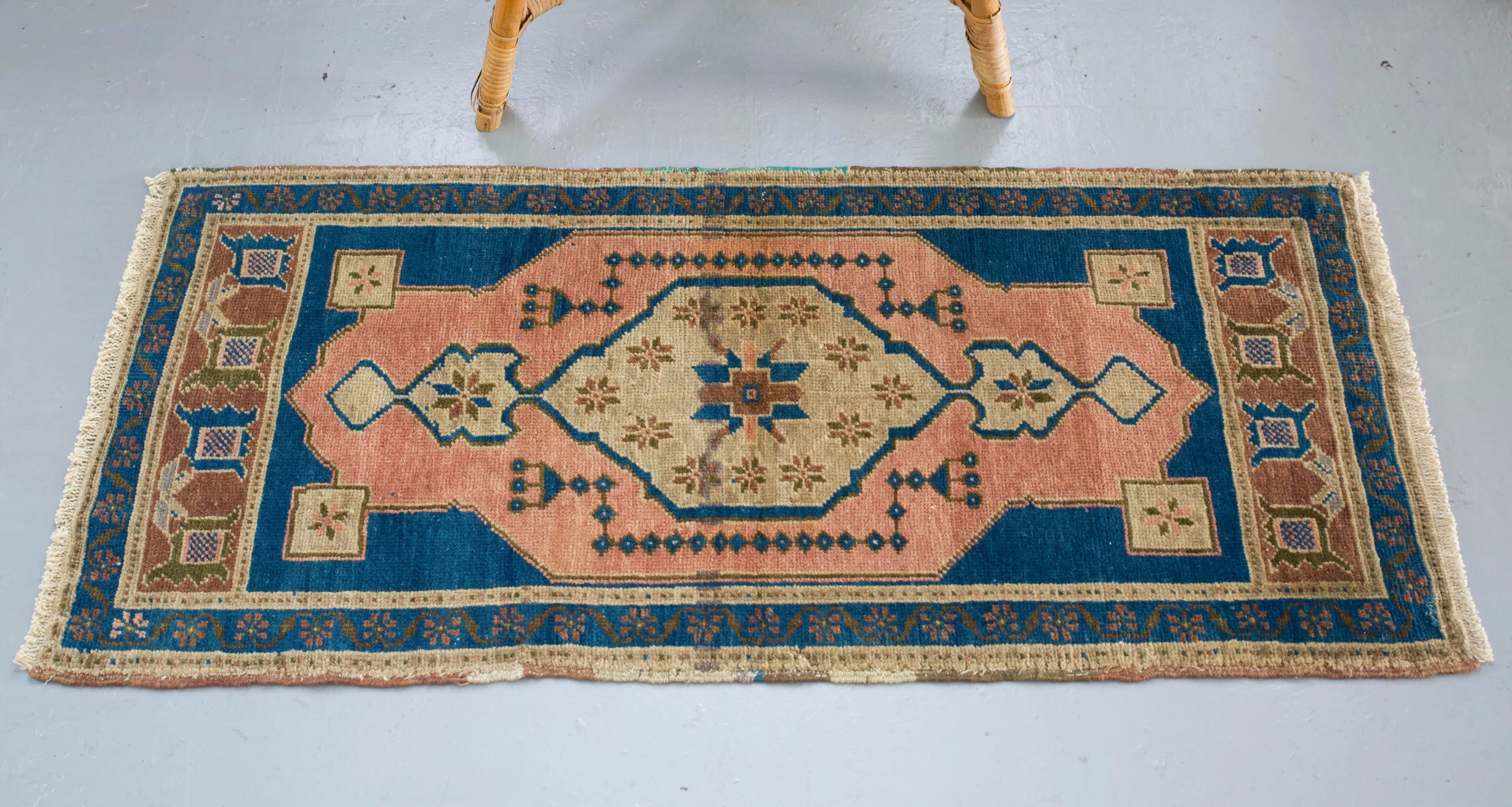 Vintage Mini Turkish Rug