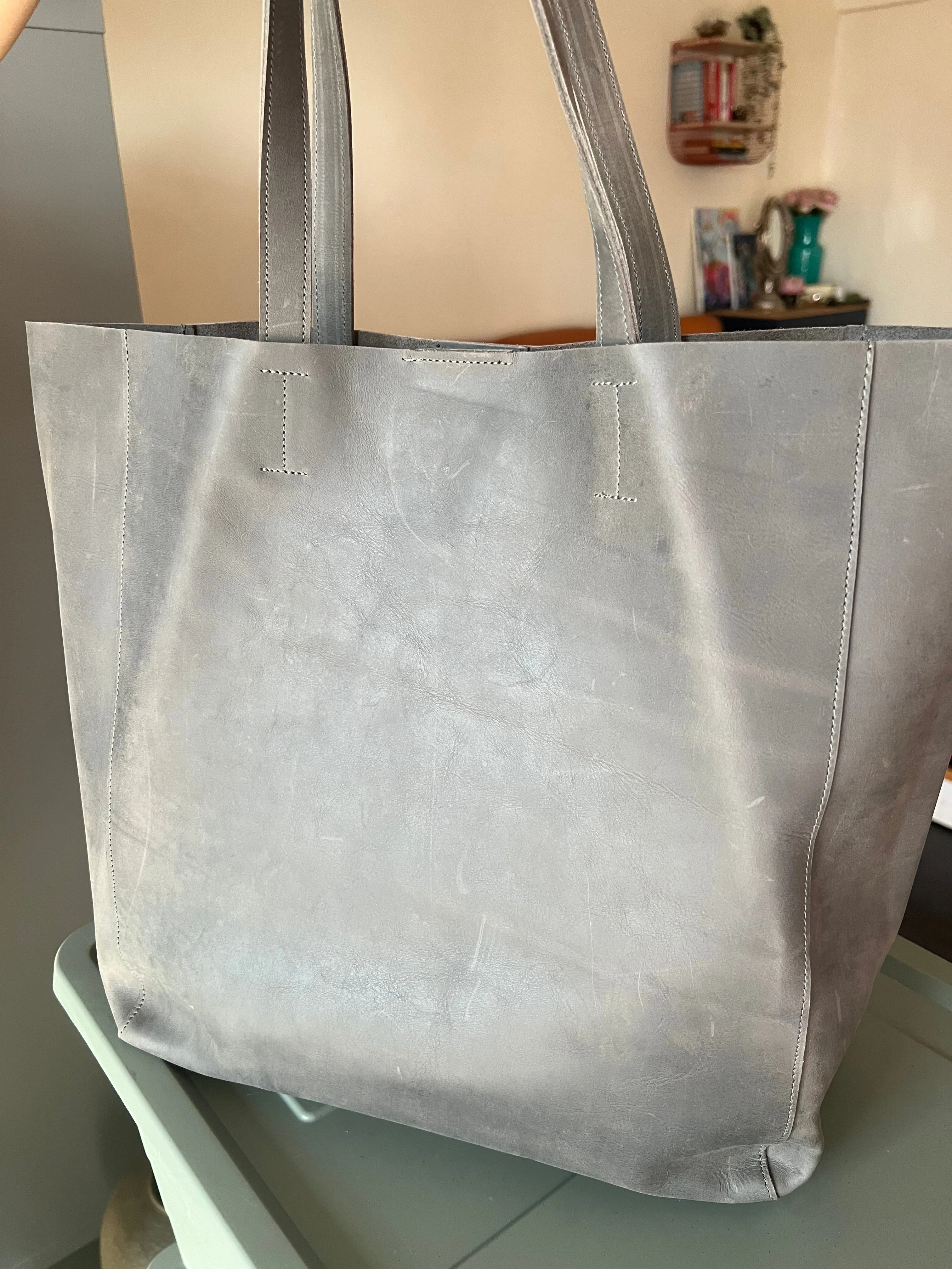 Vintage Soft Tote Leather Bag