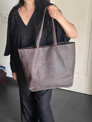 Vintage Soft Tote Leather Bag