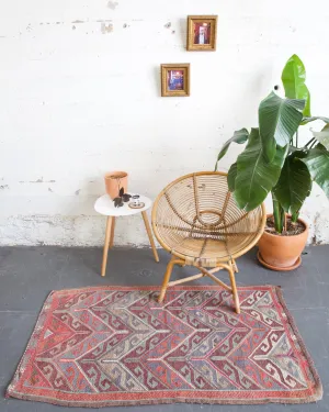 Vintage Turkish Anatolian Kilim Rug