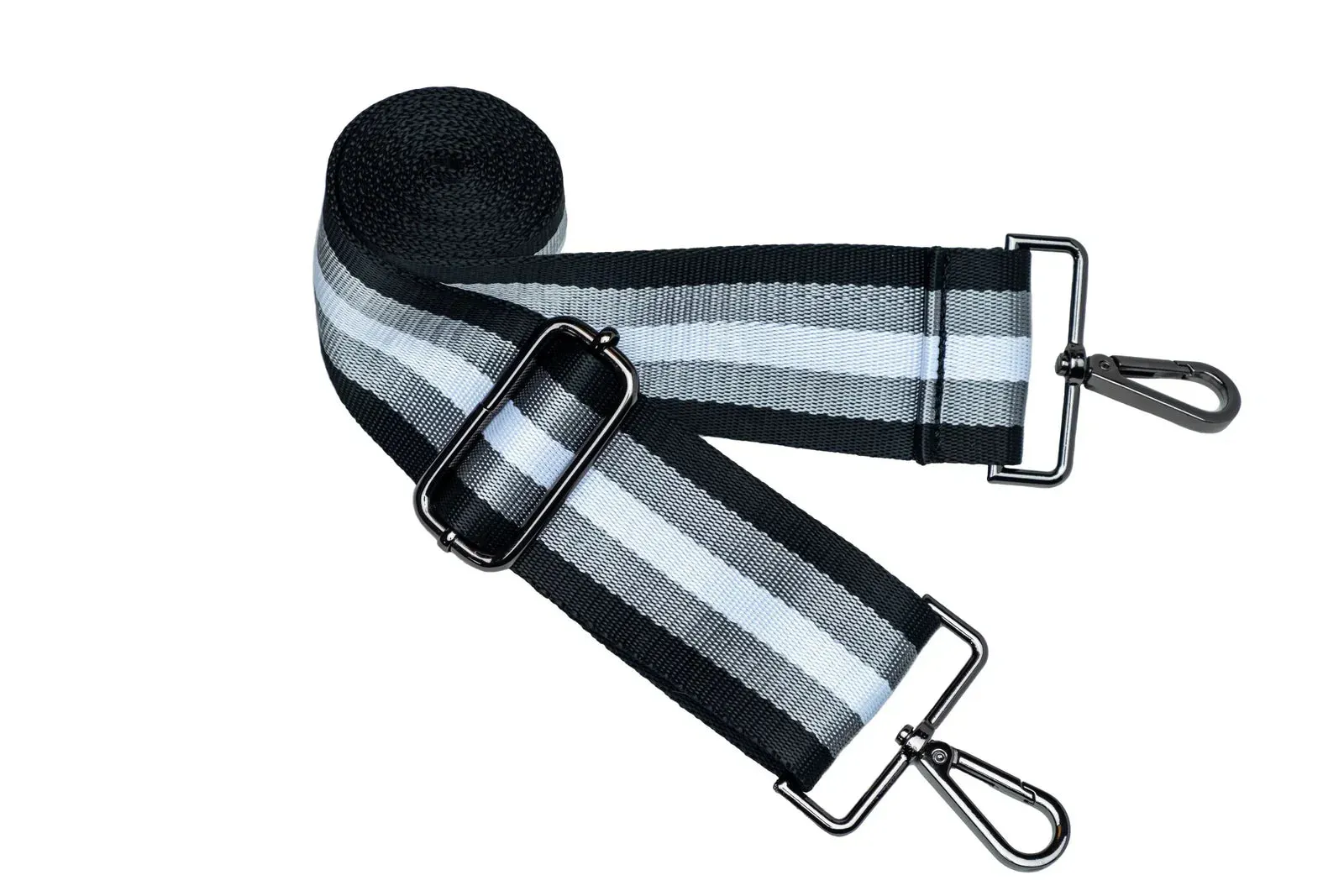 WANDERFULL MATTE HYDROBAG | BLACK WITH GRAY / BLACK / WHITE STRAP