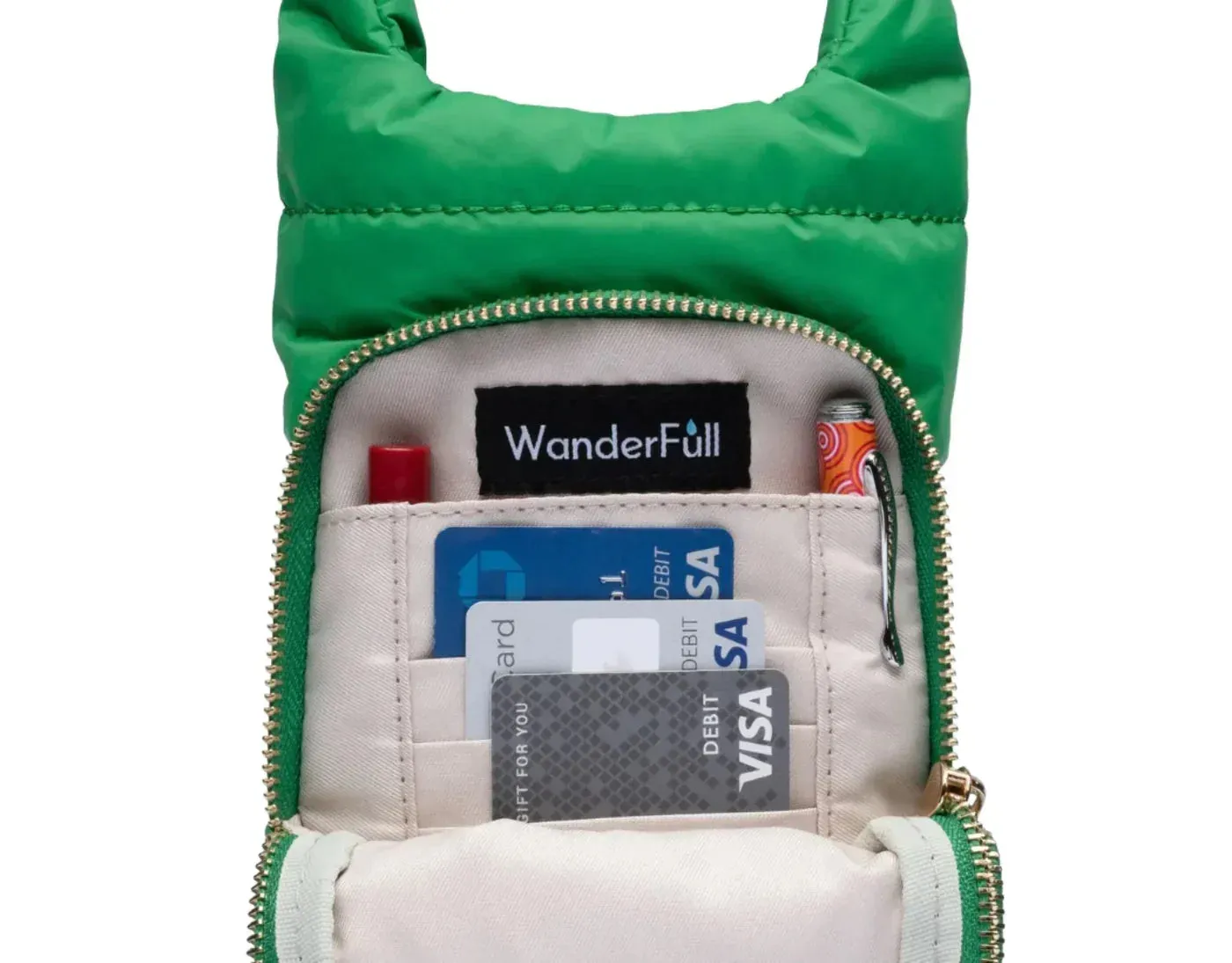 WANDERFULL MATTE HYDROBAG | KELLY GREEN WITH PINK / GREEN STRAP