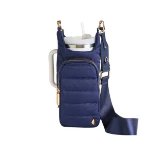 WANDERFULL MATTE HYDROBAG | NAVY WITH SOLID VEGAN LEATHER STRAP