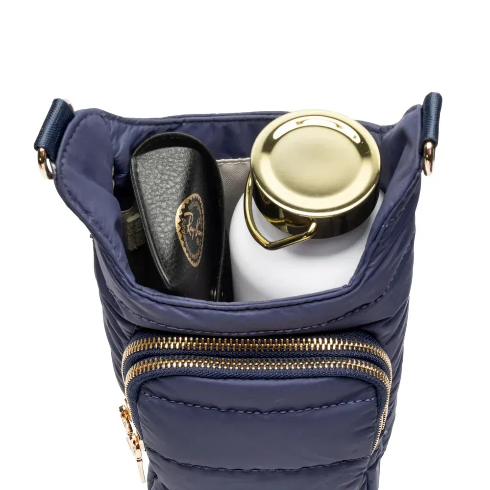 WANDERFULL MATTE HYDROBAG | NAVY WITH SOLID VEGAN LEATHER STRAP