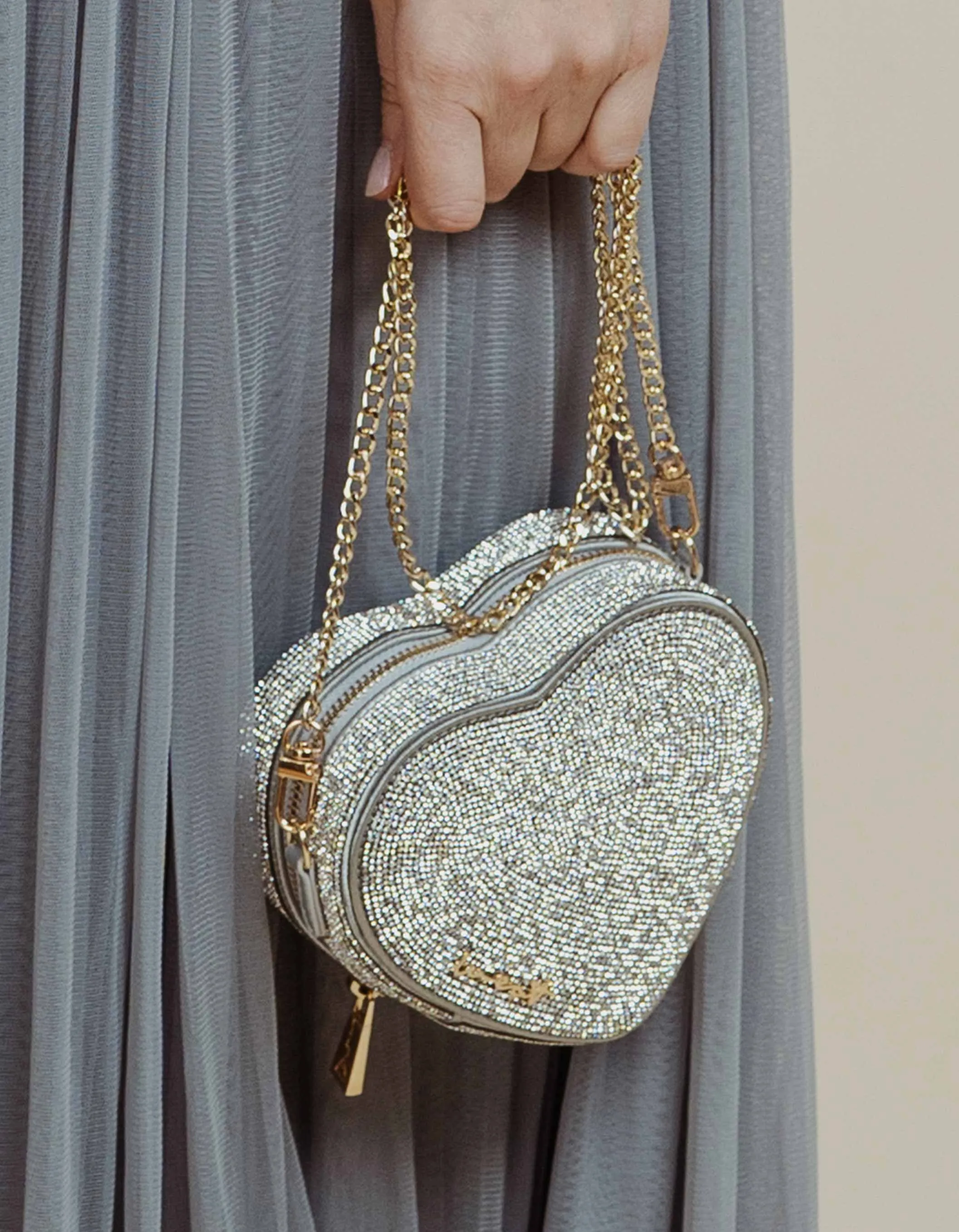 WEAT - HEART BAG CRYSTAL GLITZERSTEINE