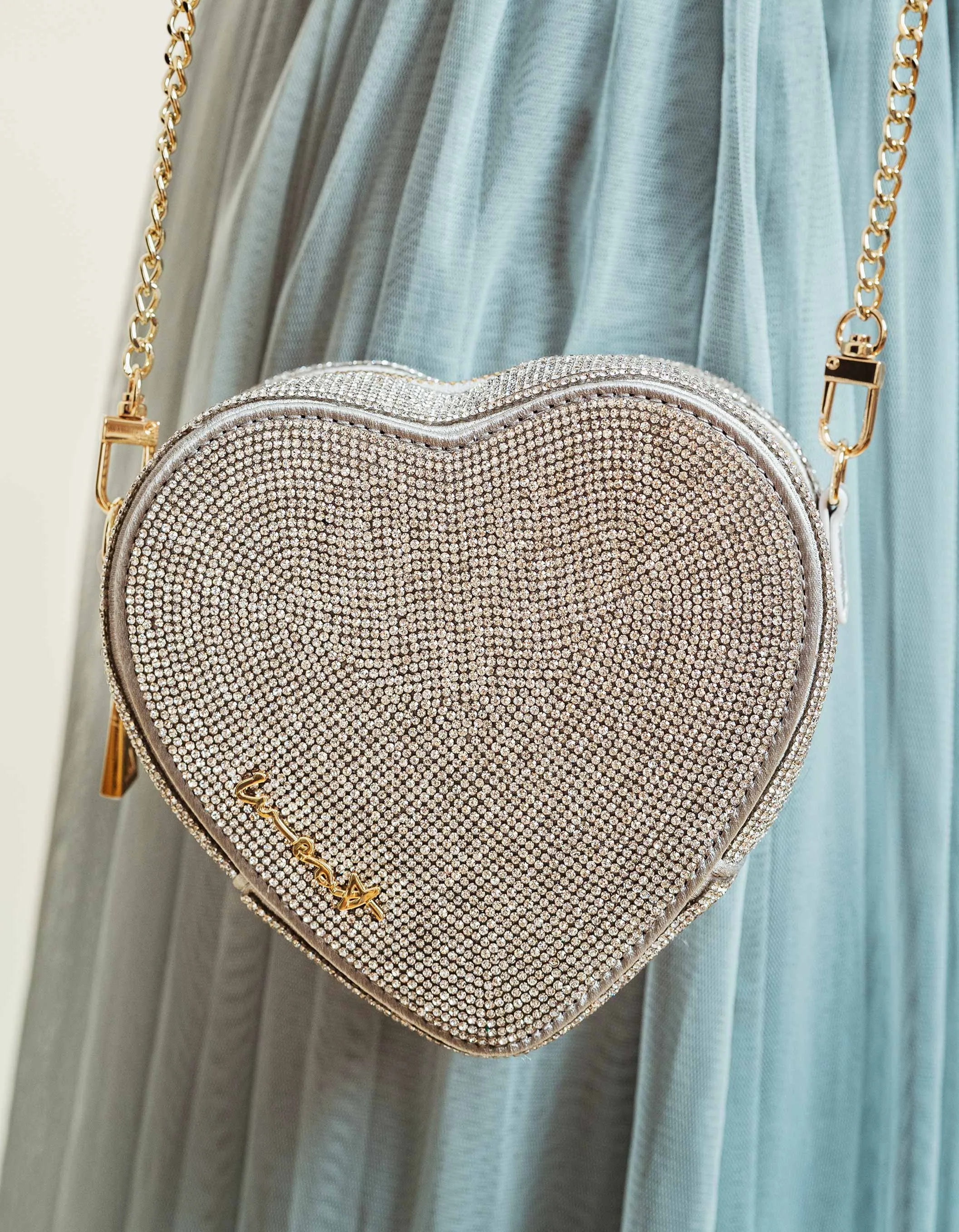 WEAT - HEART BAG CRYSTAL GLITZERSTEINE