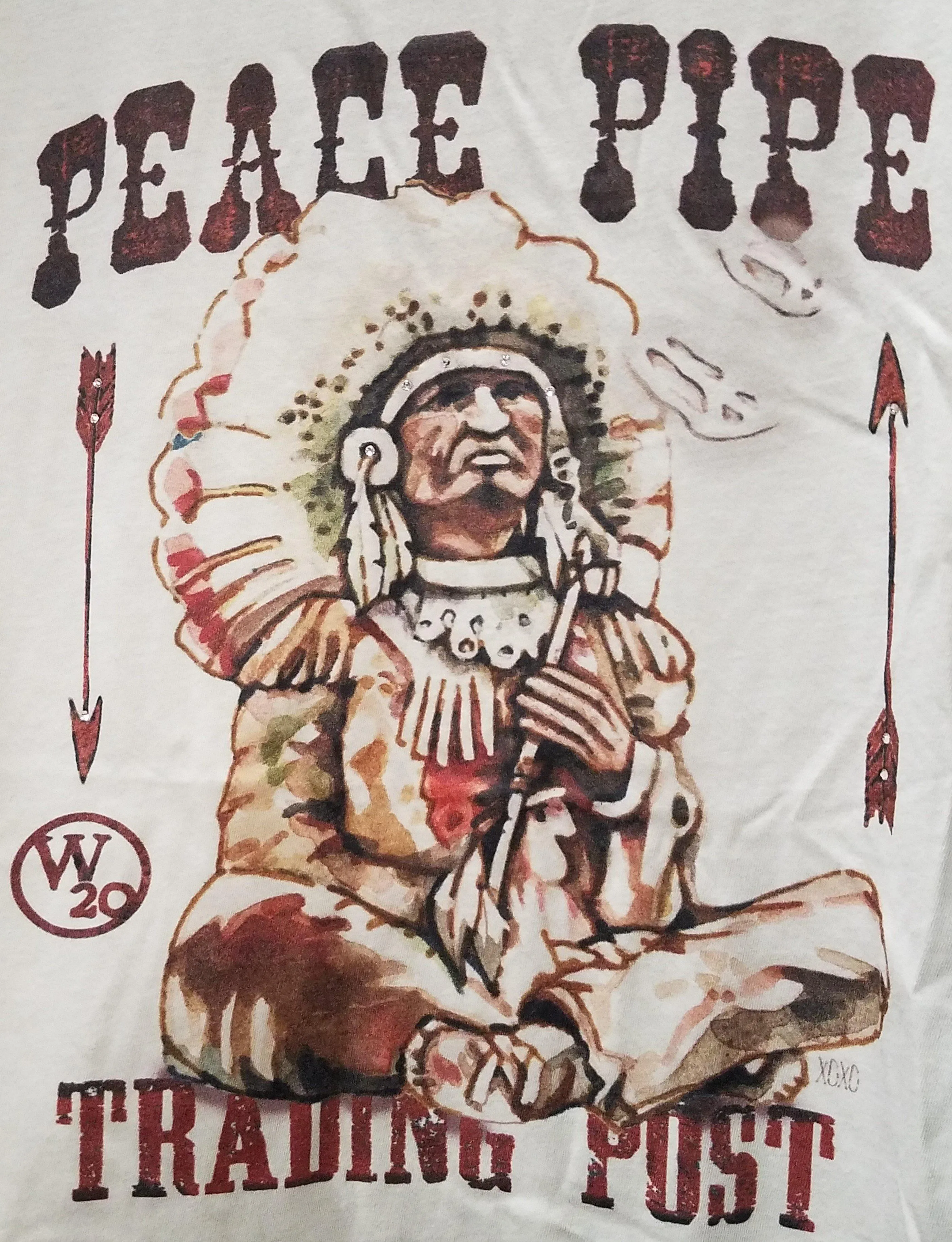 West 20 Saddle Co. Peace Pipe Trading Co. Tee