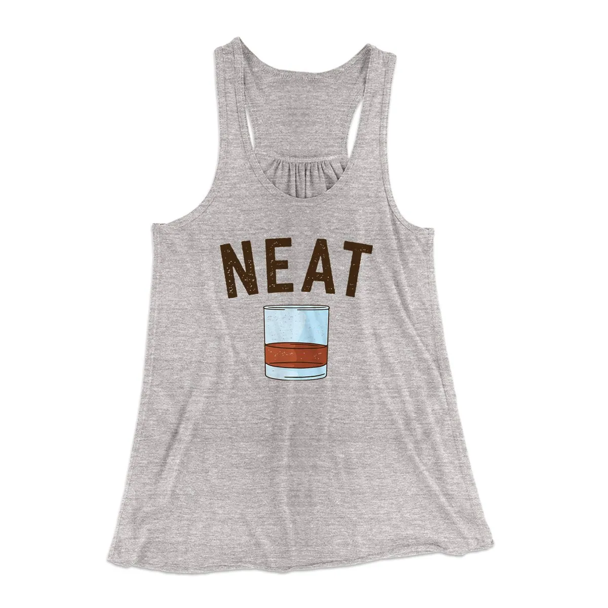 Whiskey- Neat Women's Flowey Tank Top