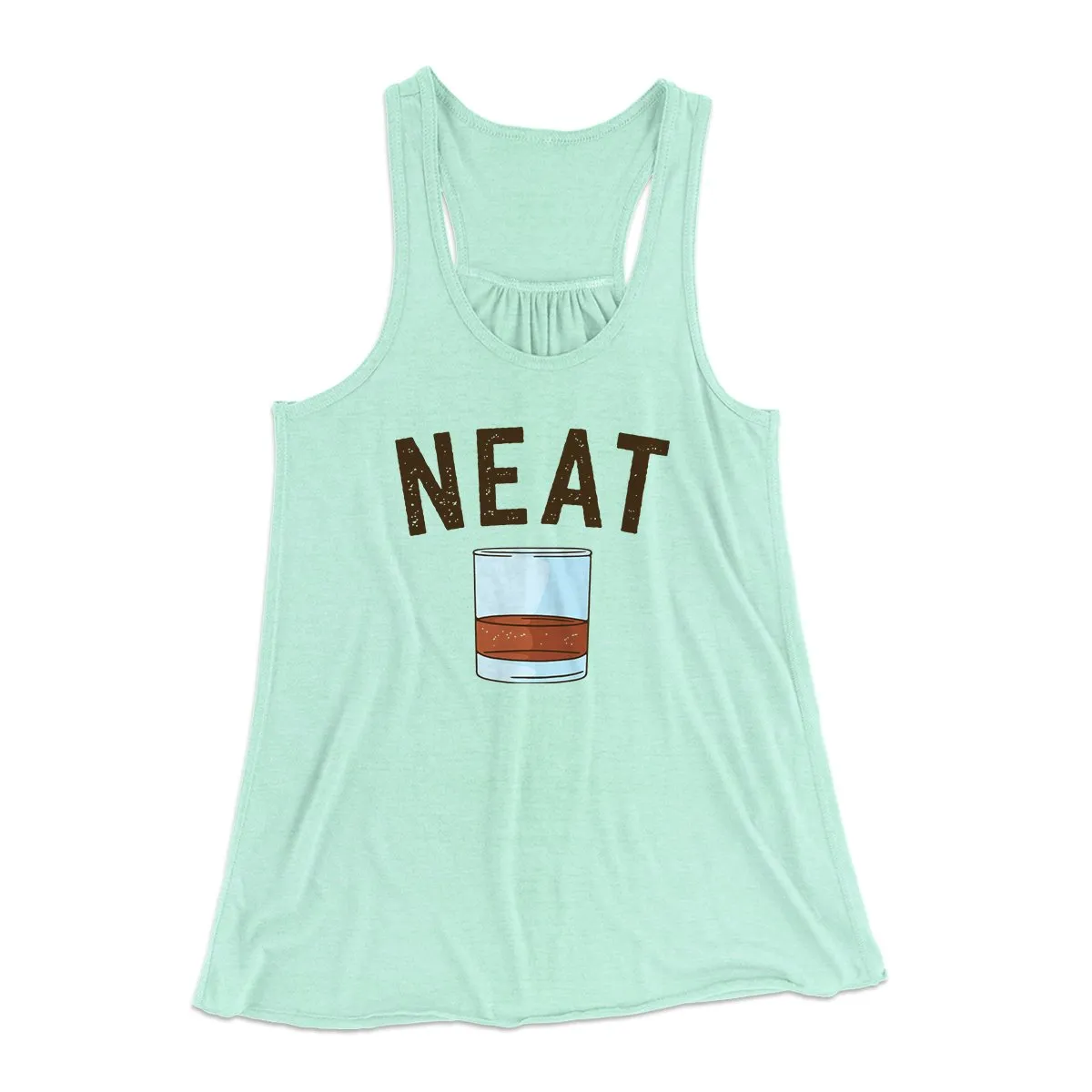 Whiskey- Neat Women's Flowey Tank Top