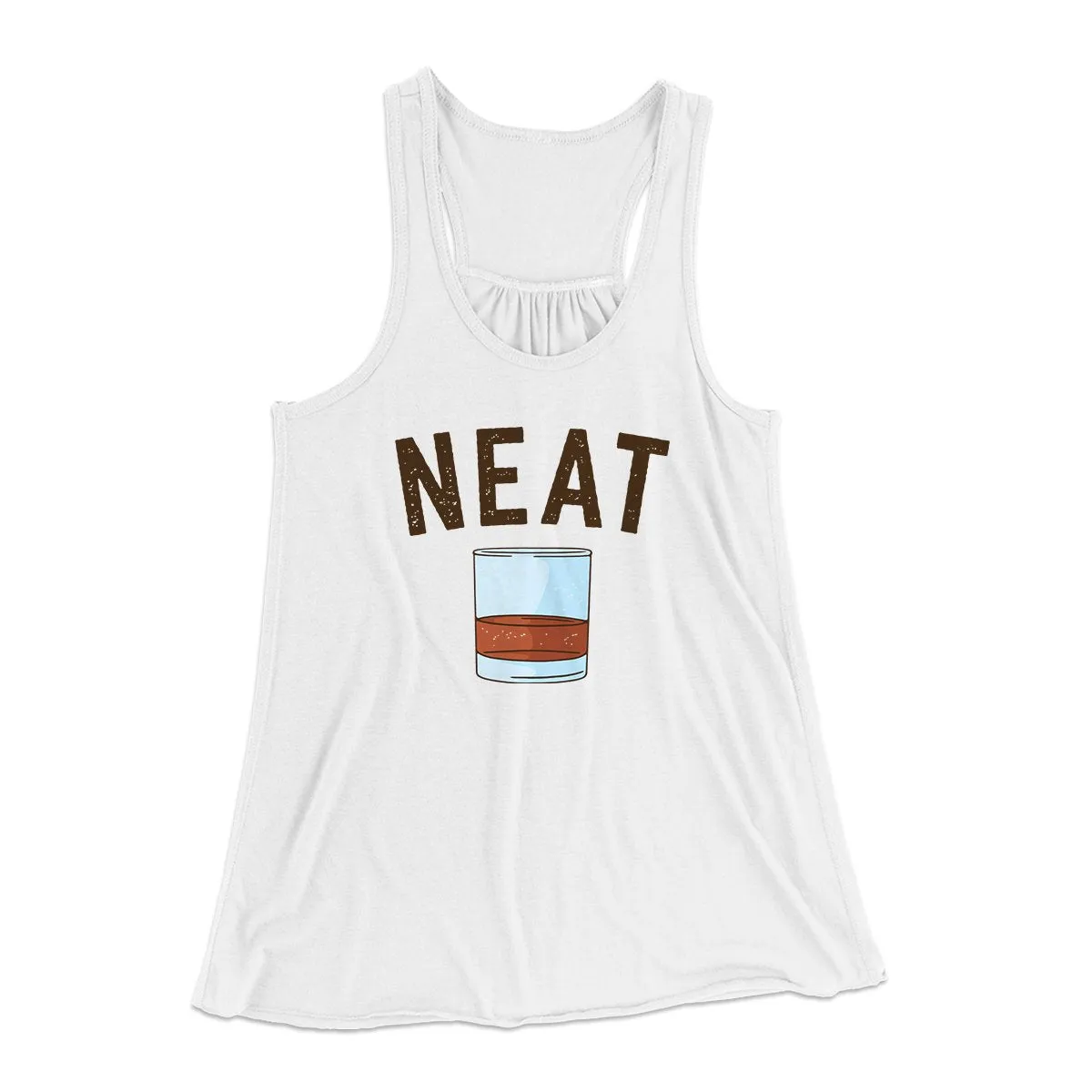Whiskey- Neat Women's Flowey Tank Top