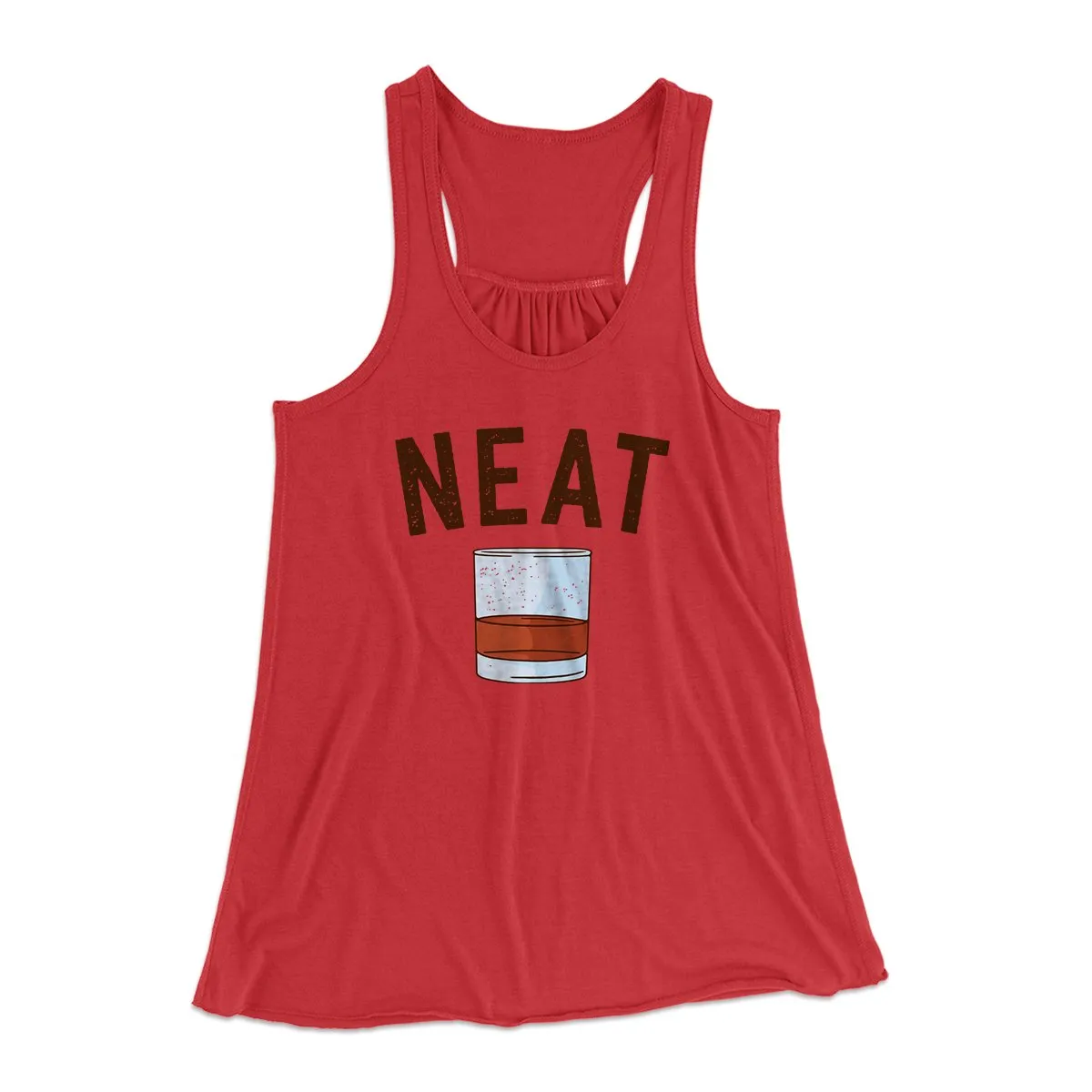 Whiskey- Neat Women's Flowey Tank Top