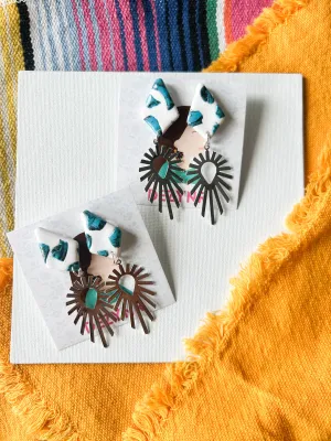 White Turquoise with Sun Charm