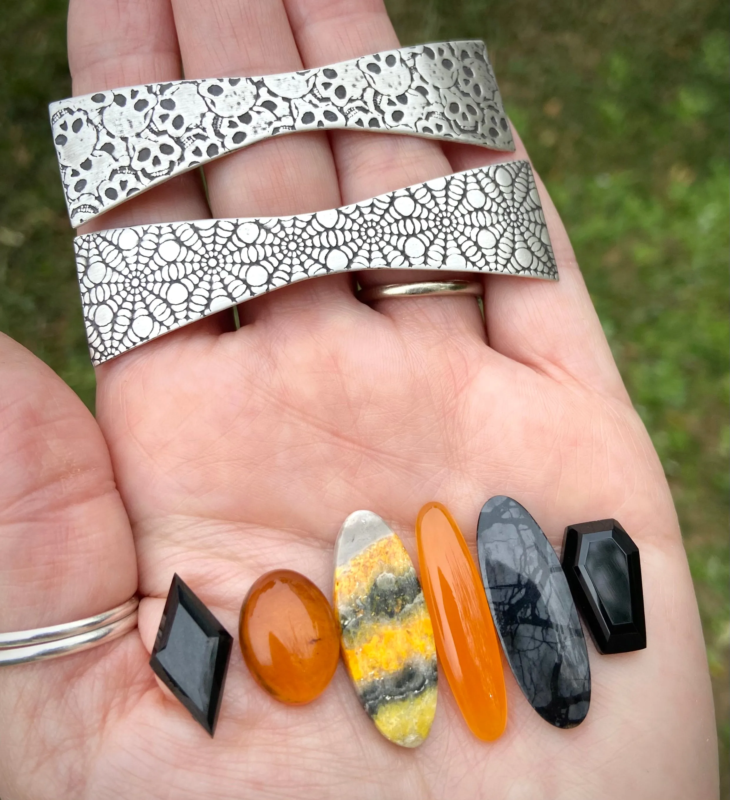 Wide Band Spooky Ring- Made to Order