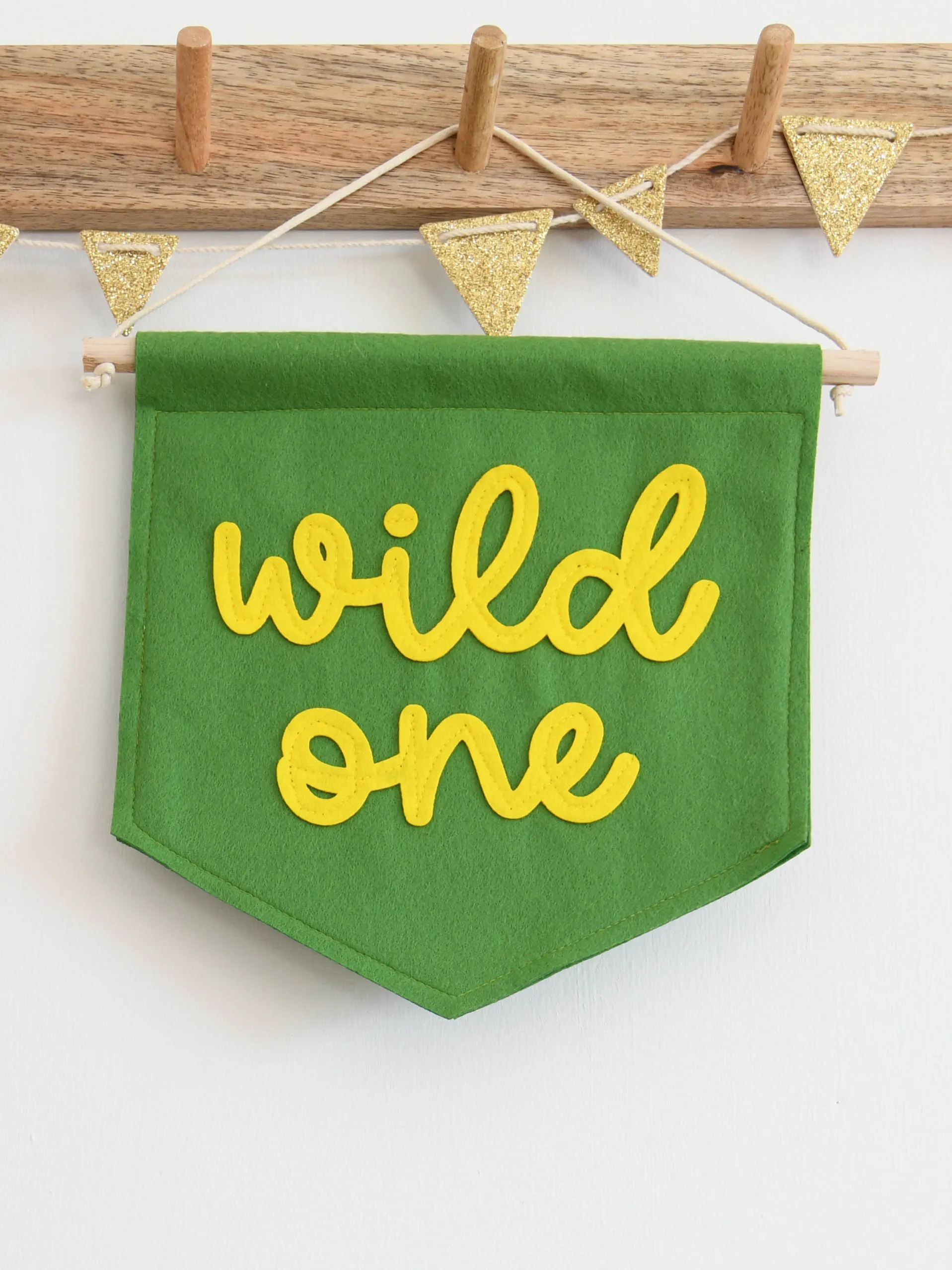 Wild One Mini Felt Banner