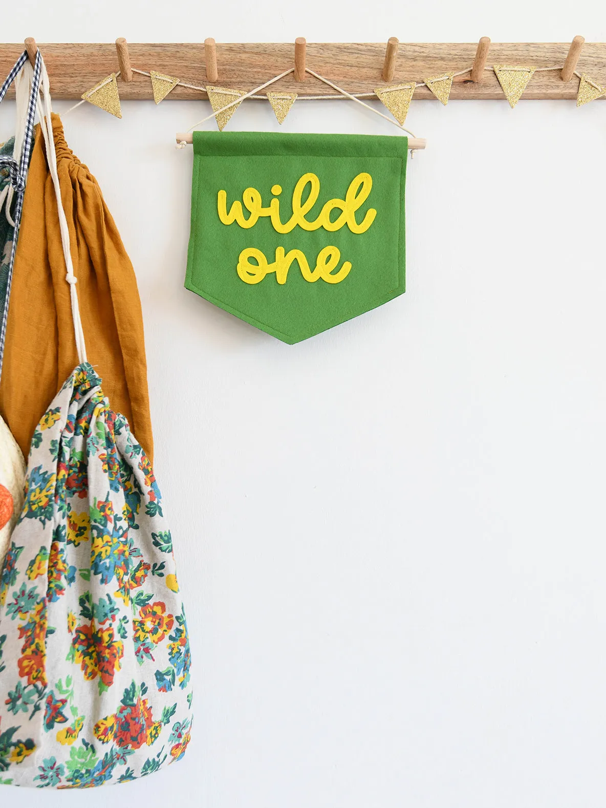 Wild One Mini Felt Banner