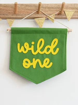 Wild One Mini Felt Banner
