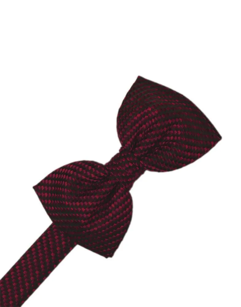 Wine Venetian Kids Bow Tie