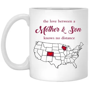 Wisconsin Colorado The Love Between Mother And Son Mug