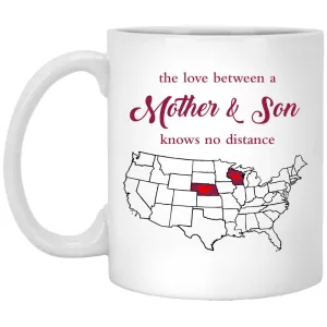 Wisconsin Nebraska The Love Between Mother And Son Mug