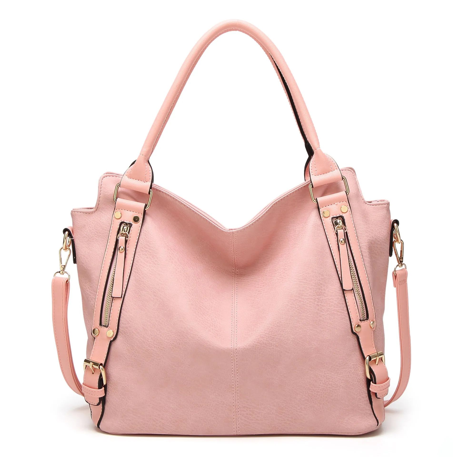 women Soft PU Leather shoulder bag - women's leather hobo handbags