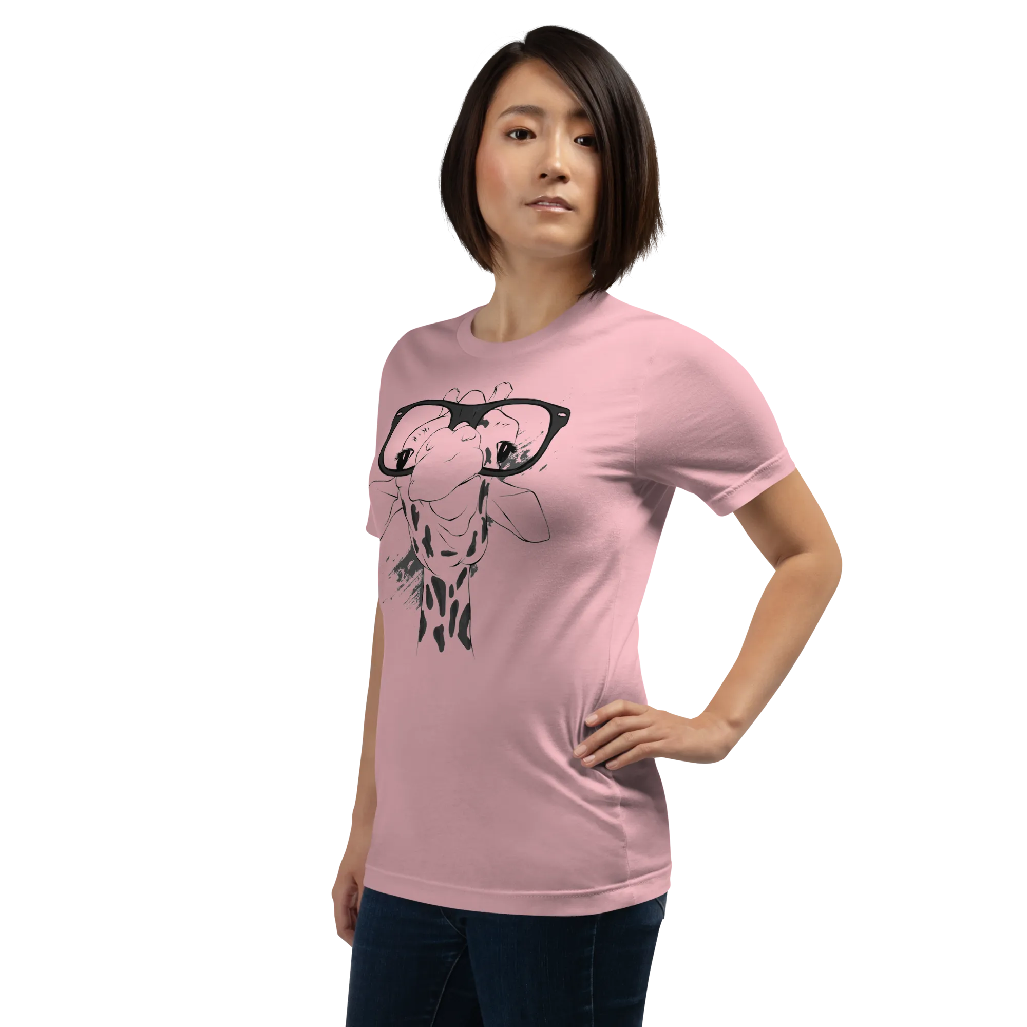 Womens Graphic Tee -Giraffe