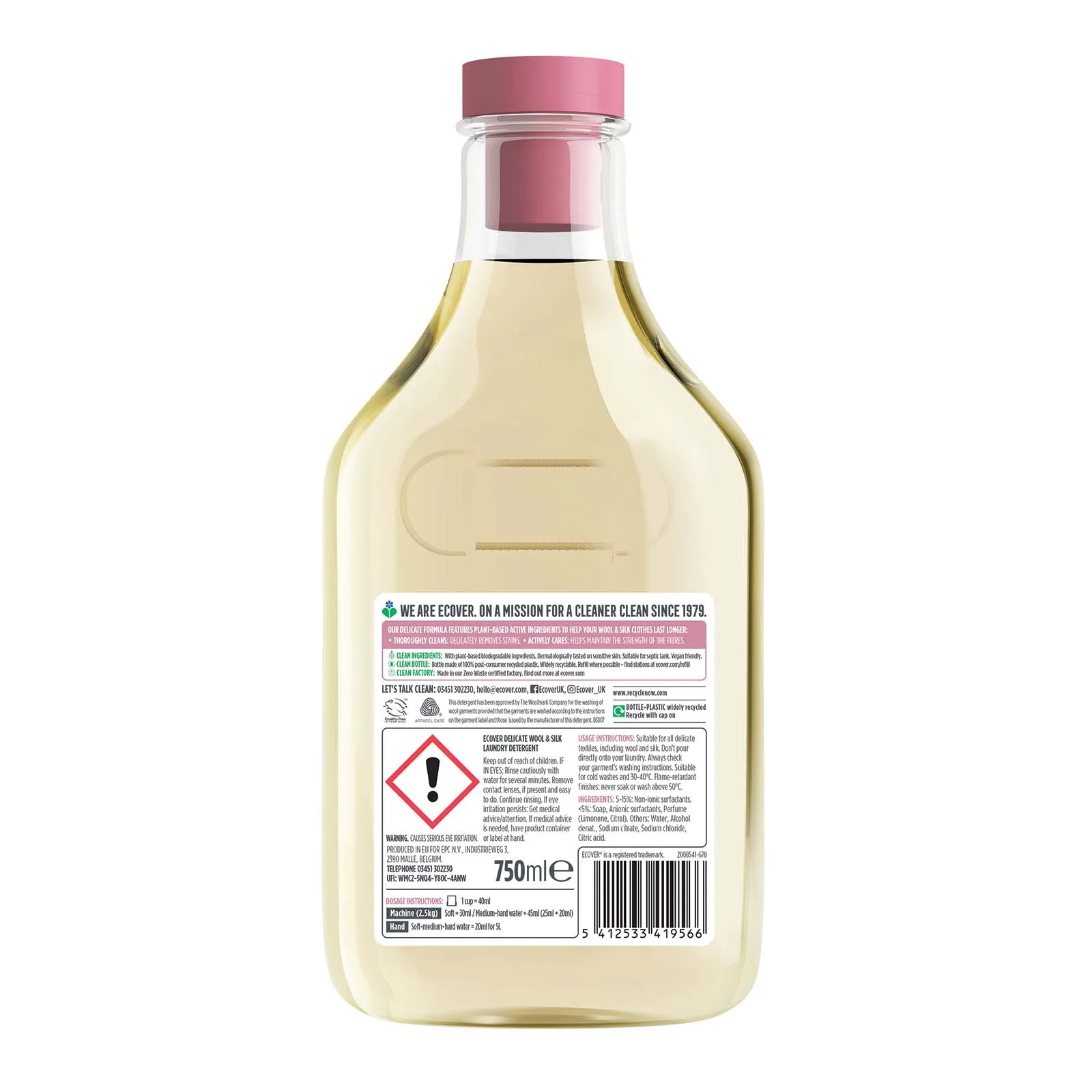 Wool & Silk Delicate Laundry Detergent 750ml