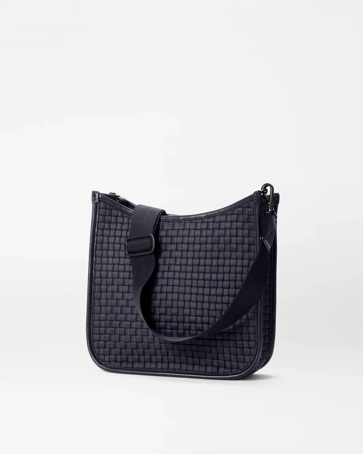 Woven Box Crossbody | Black