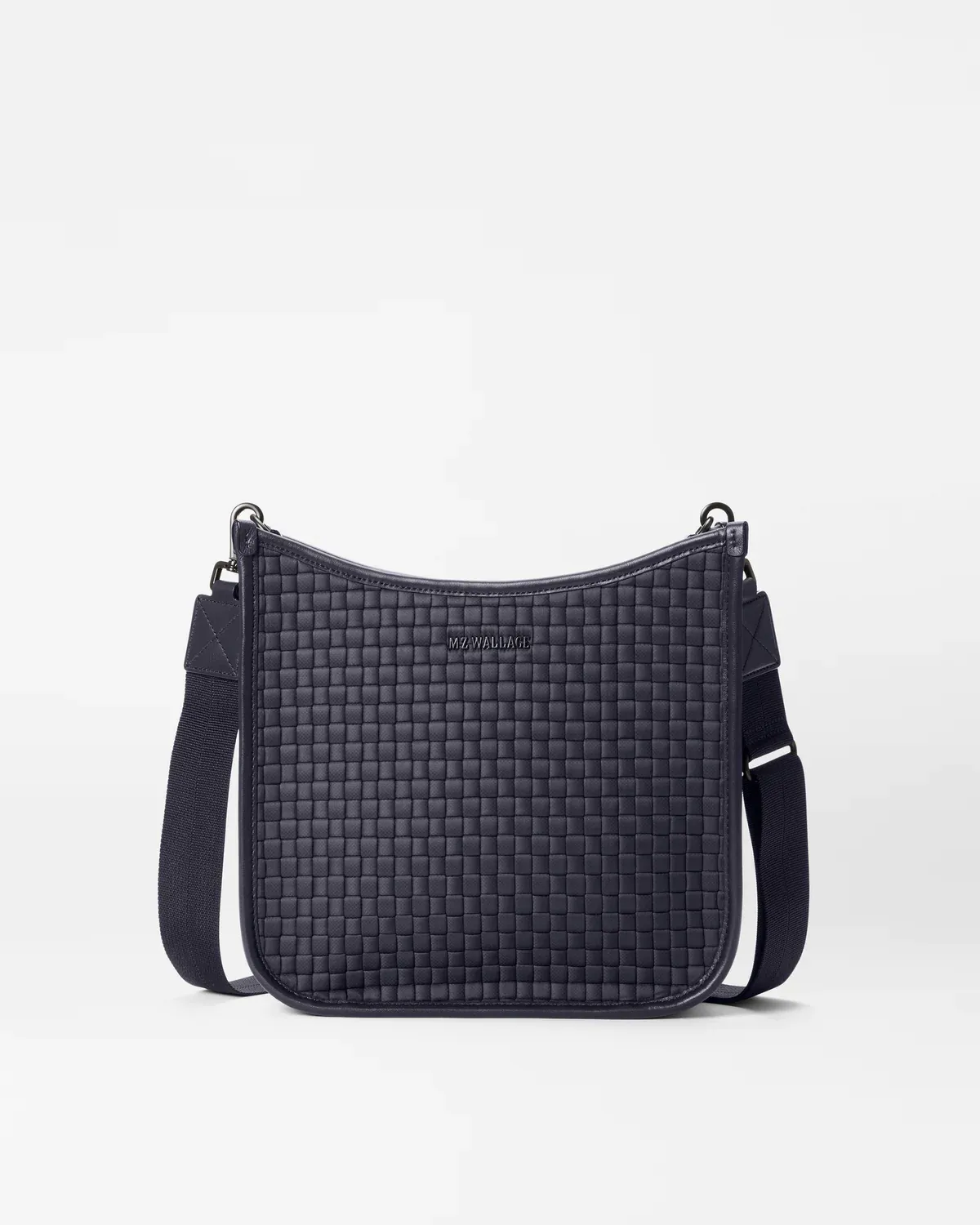 Woven Box Crossbody | Black