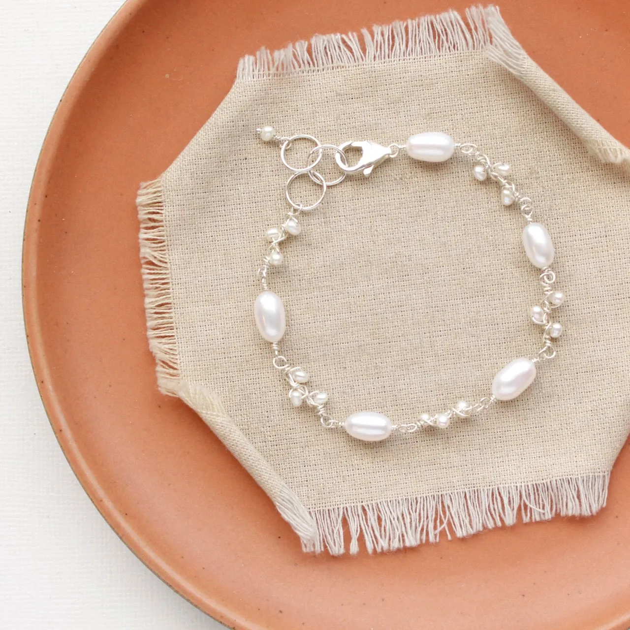 Wrapped Pearl Vine Bracelet
