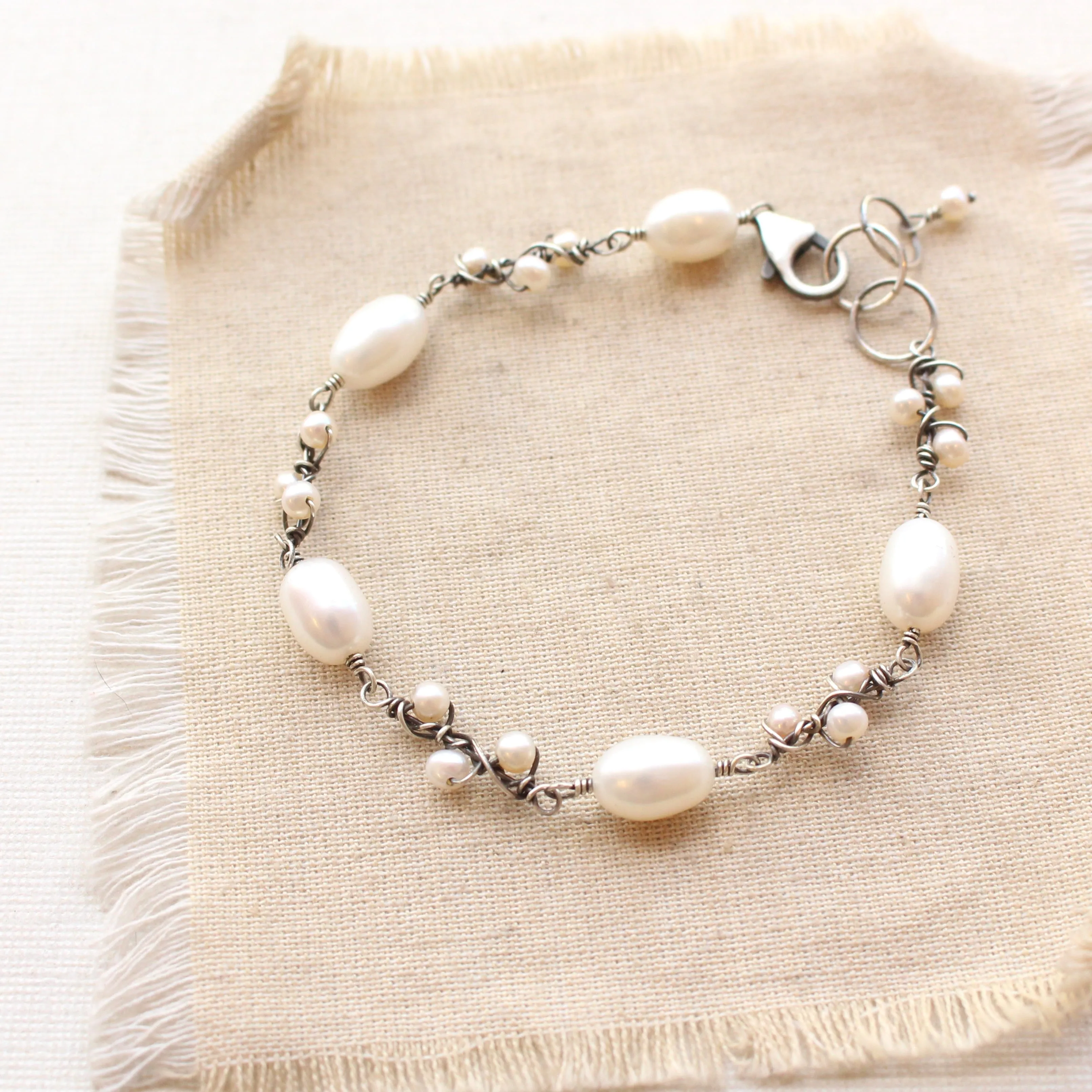 Wrapped Pearl Vine Bracelet