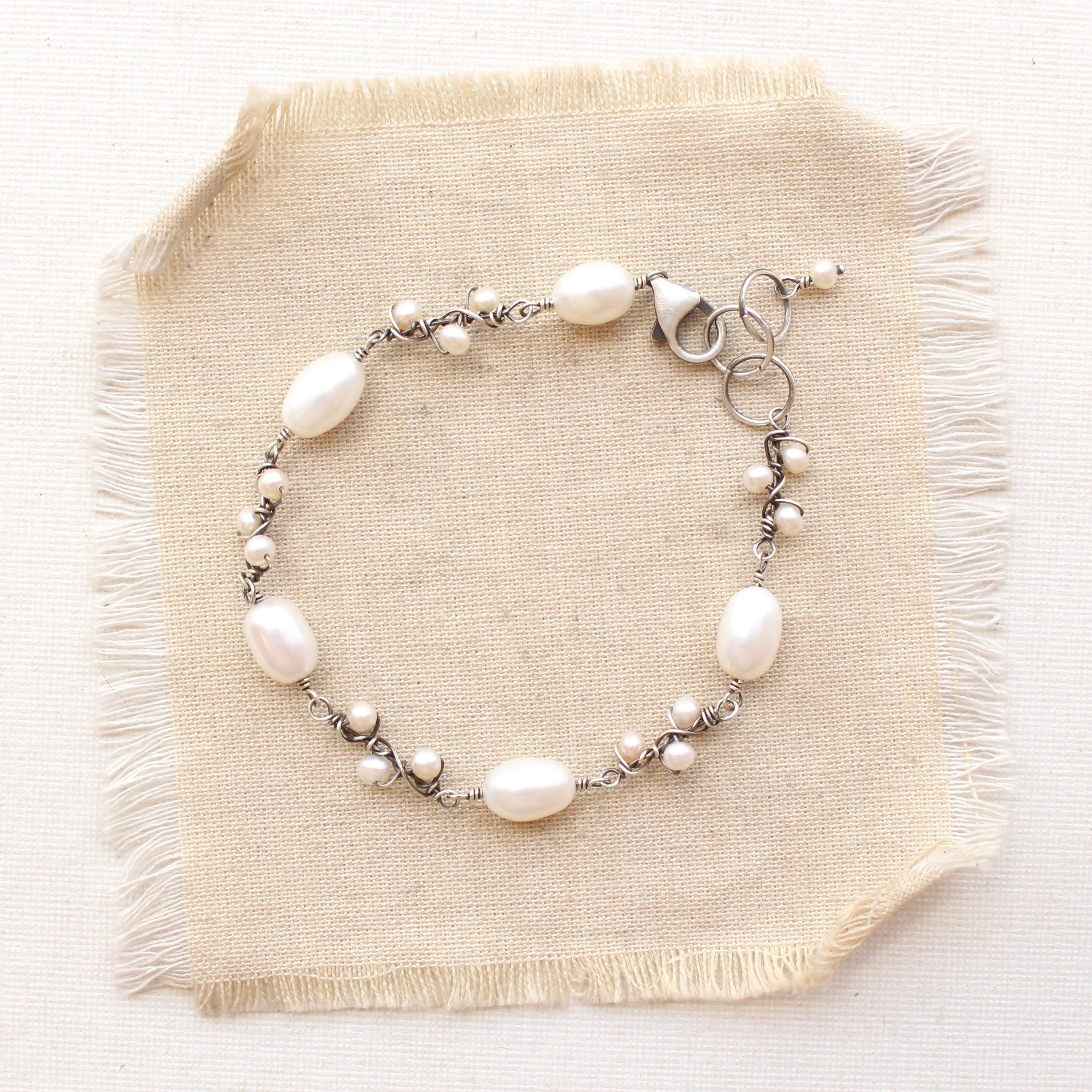 Wrapped Pearl Vine Bracelet