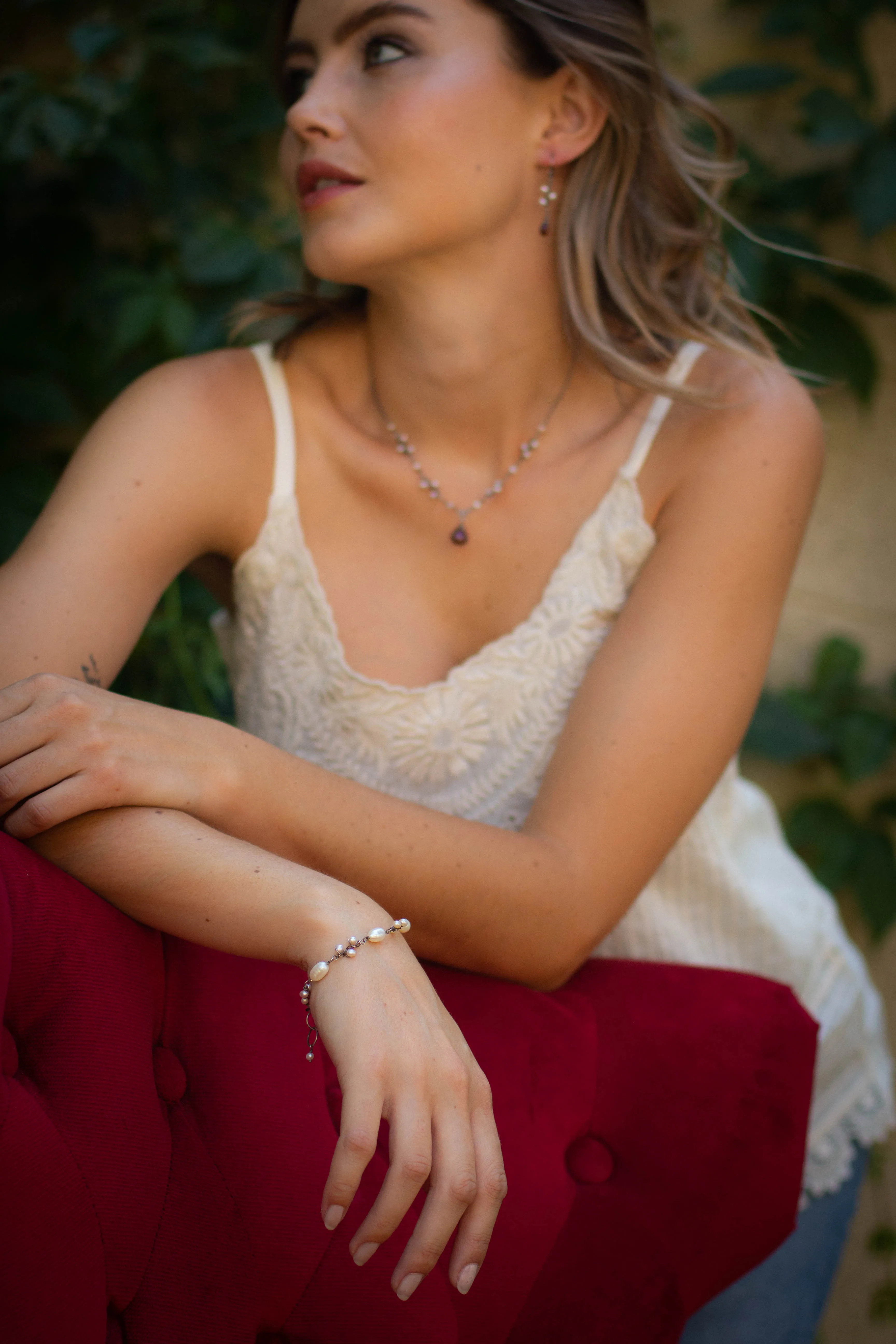 Wrapped Pearl Vine Bracelet