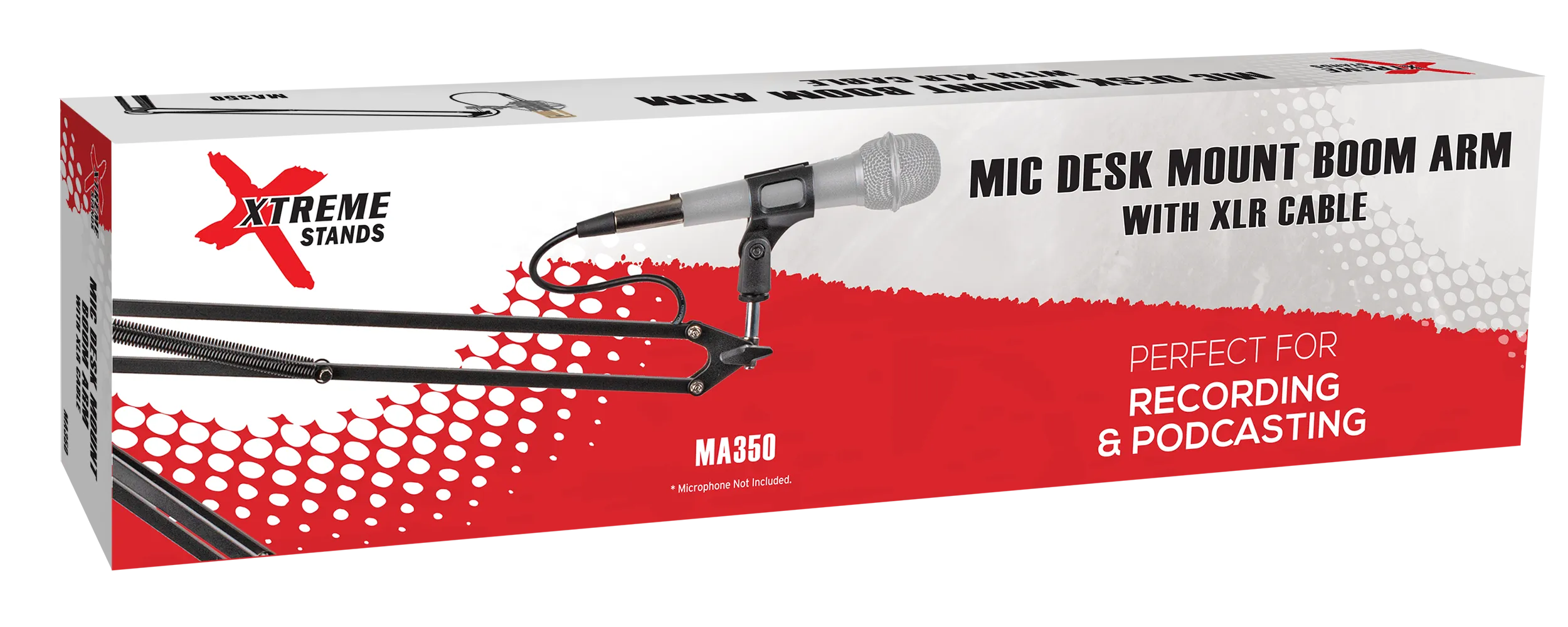 Xtreme Desk Mount Microphone Boom Arm with XLR cable. MA350