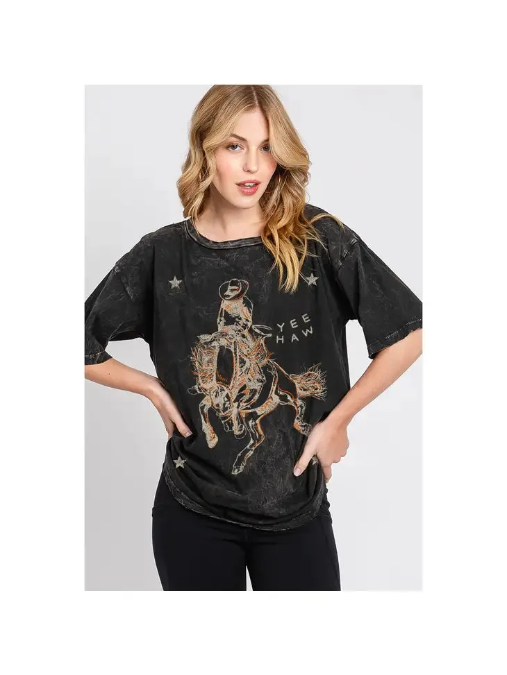 Yee Haw Oversized Graphic Tee