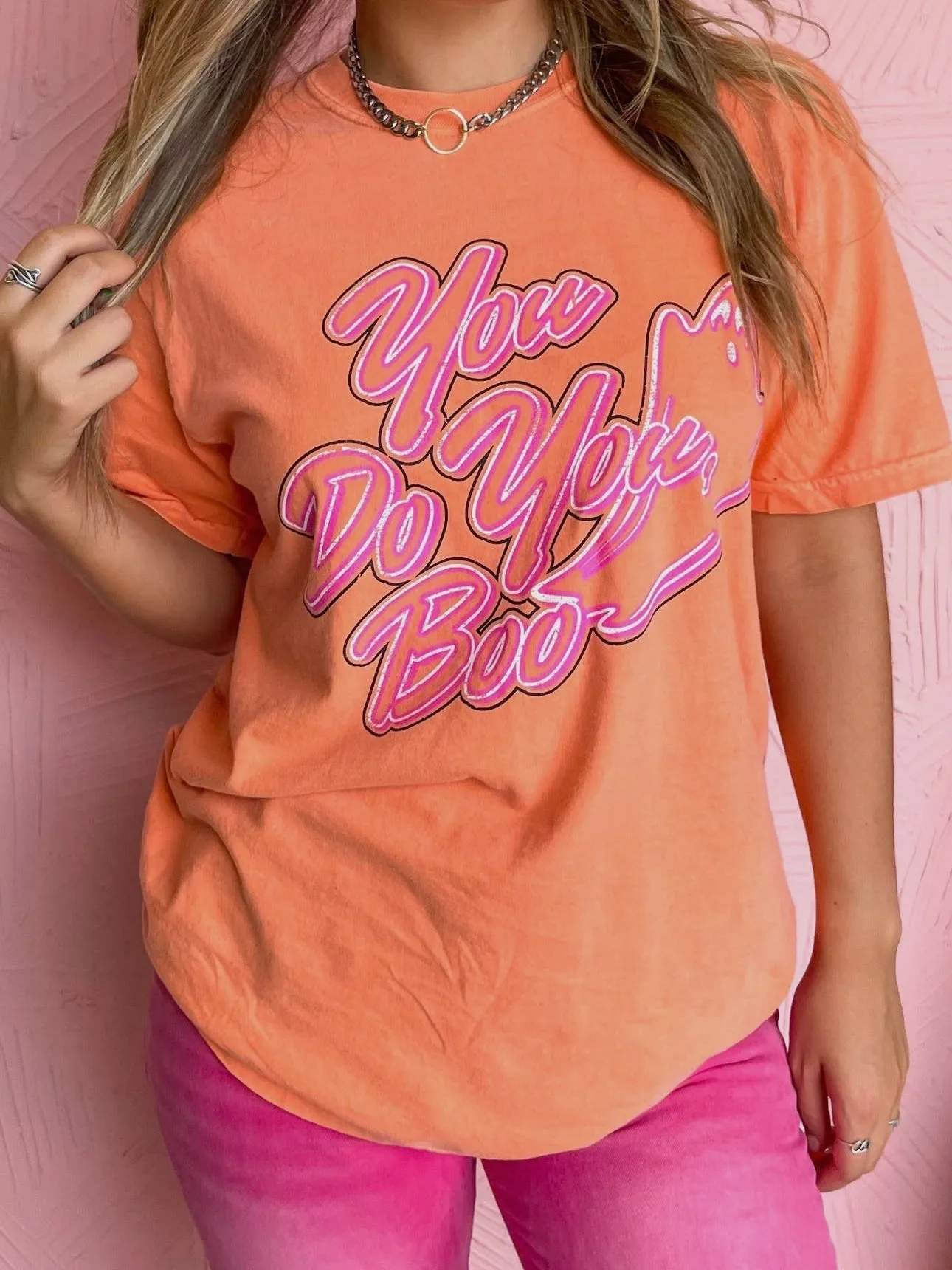 You Do You Boo Tee: Orange